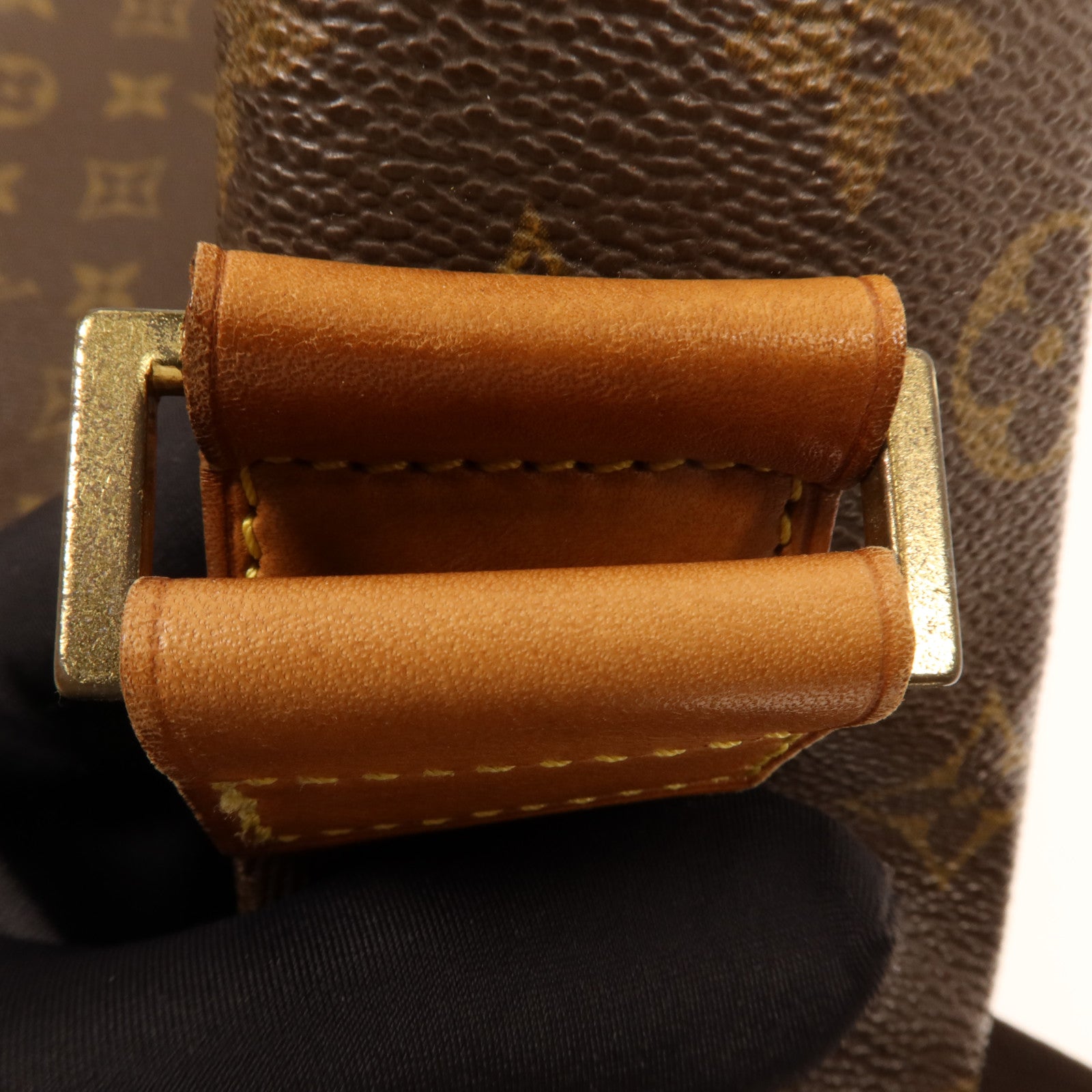 LOUIS VUITTON Monogram Abbesses金扣肩背袋棕色