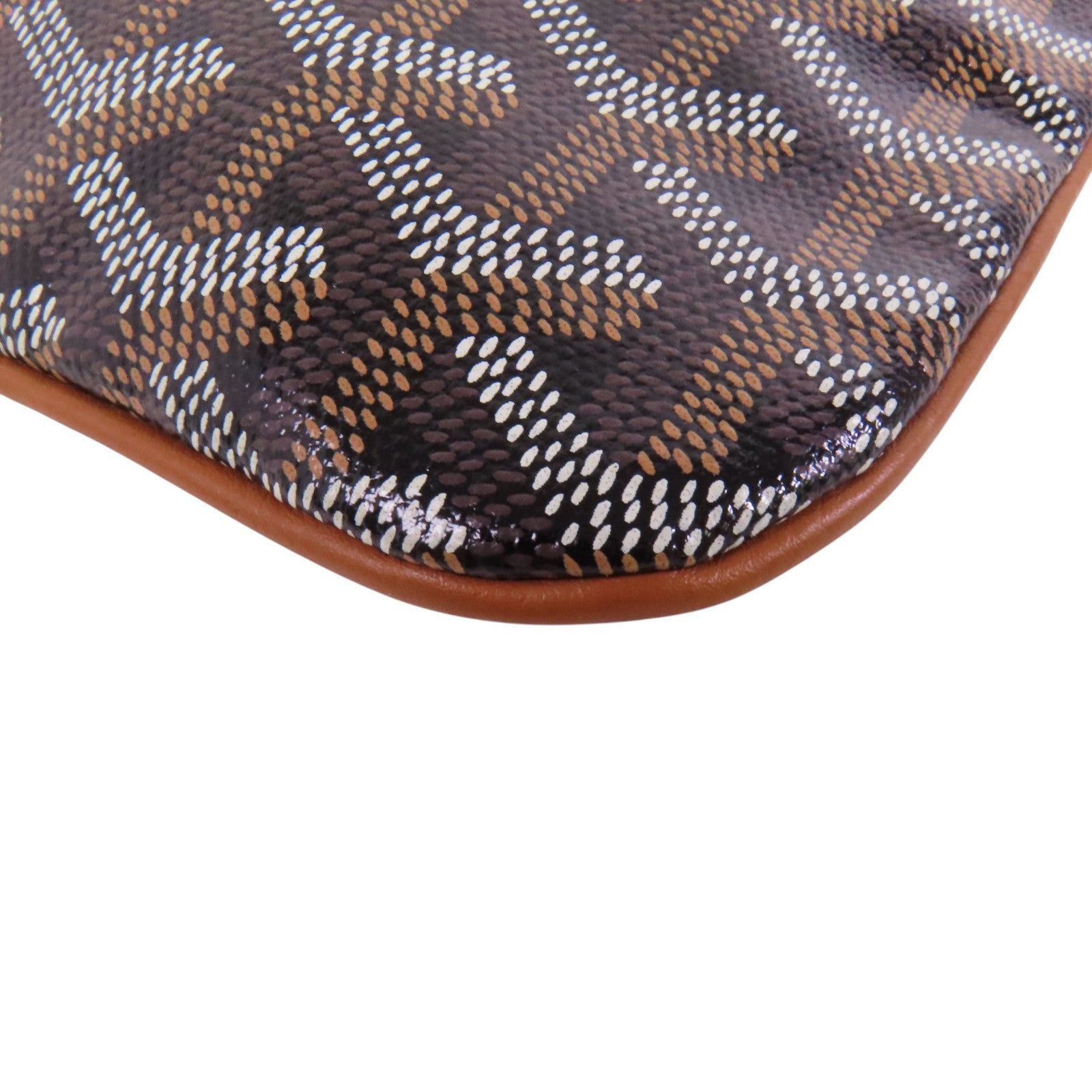 GOYARD 塗層帆布Pouch銀扣手拿包