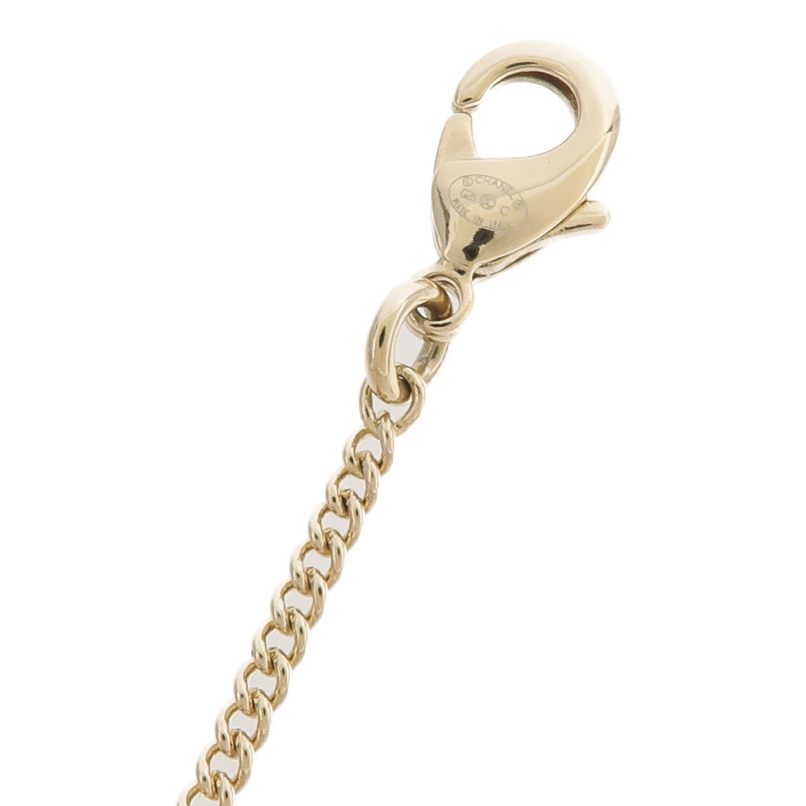CHANEL 金屬Crystal Pearl Deer Necklace項鍊