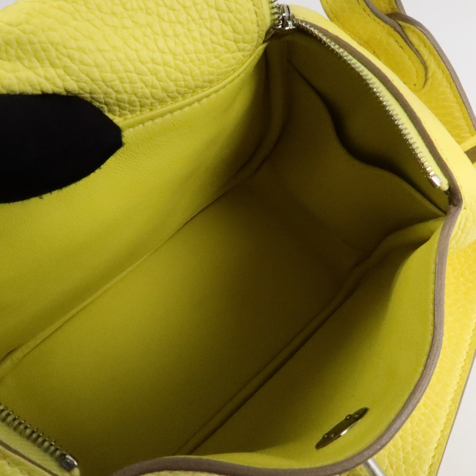 HERMES Mini Lindy金扣手挽肩背兩用袋Limoncello