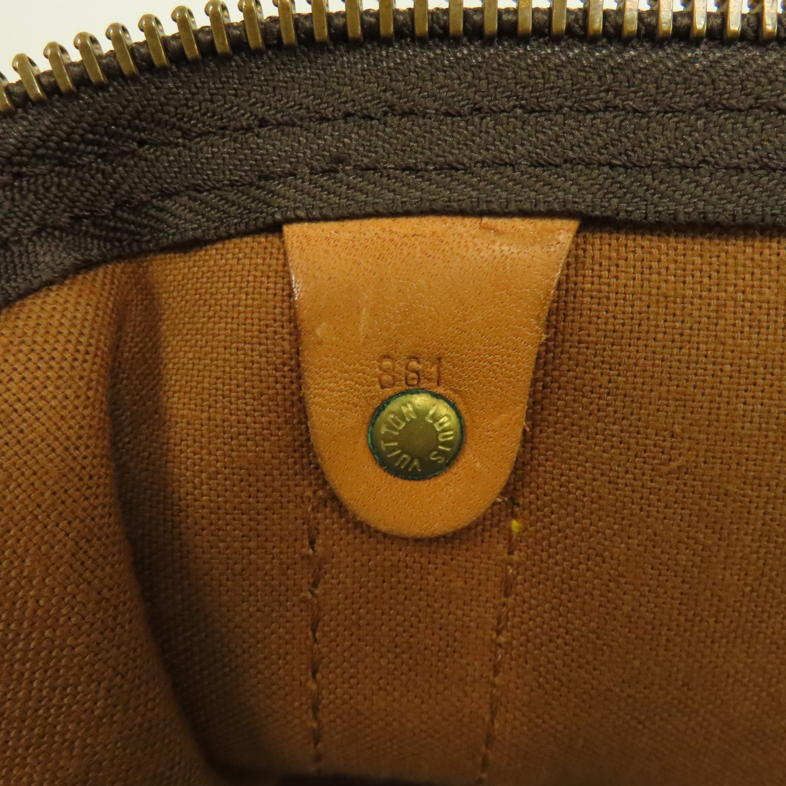 LOUIS VUITTON Monogram Keepall 55金扣波士頓包啡色