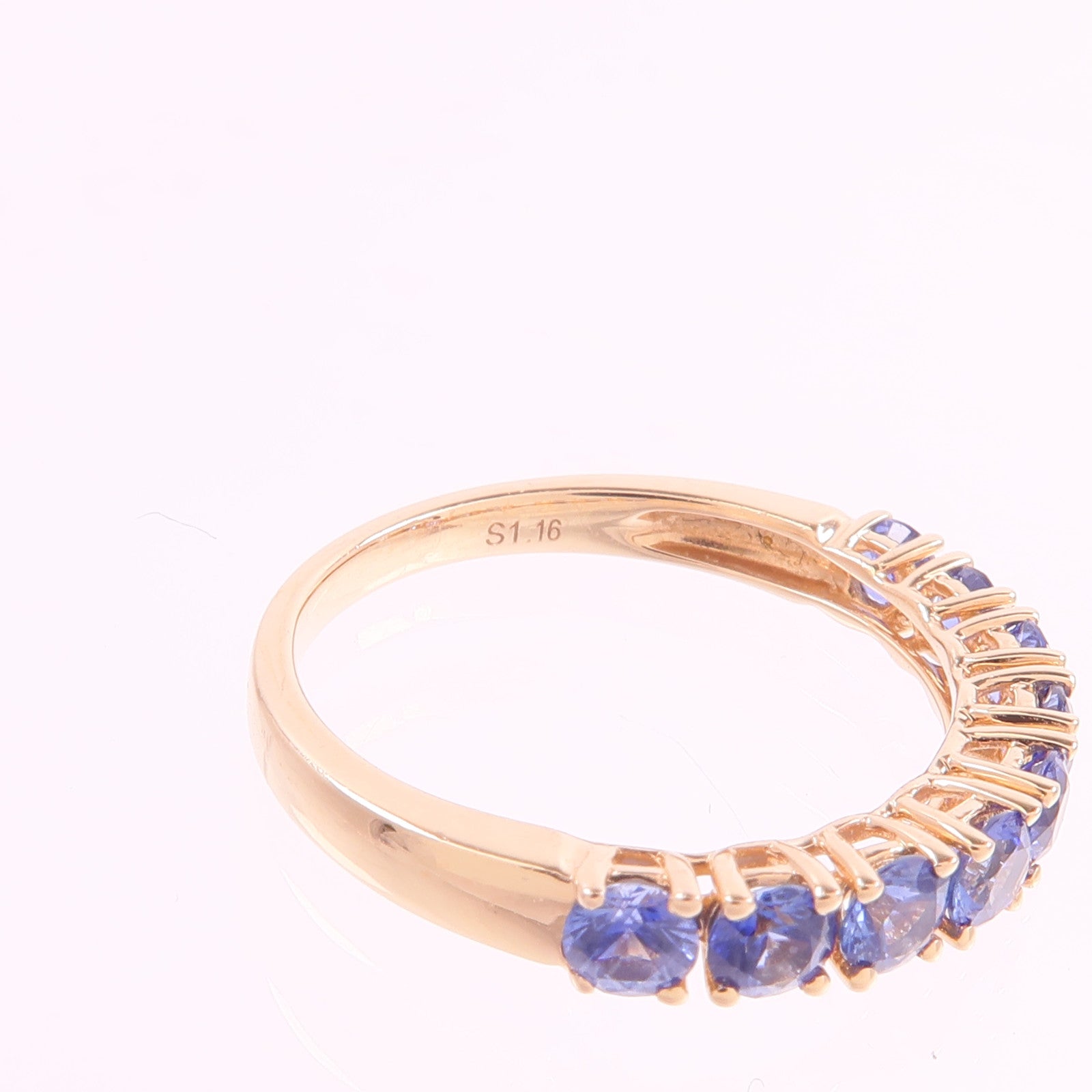 JEWELRY 18K玫瑰金Sapphire Ring藍寶石戒指