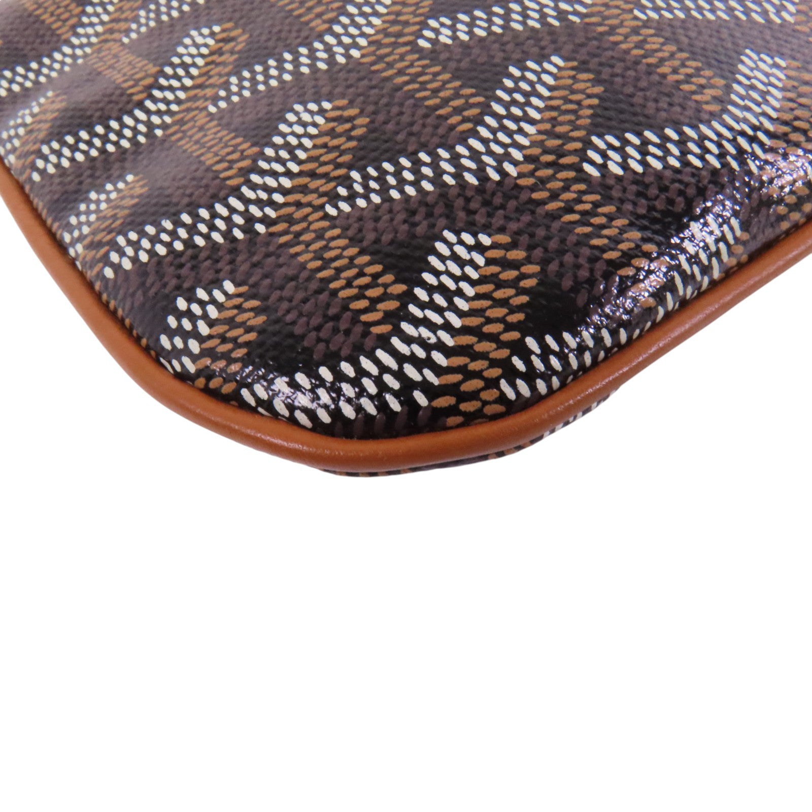 GOYARD 塗層帆布Pouch銀扣手拿包