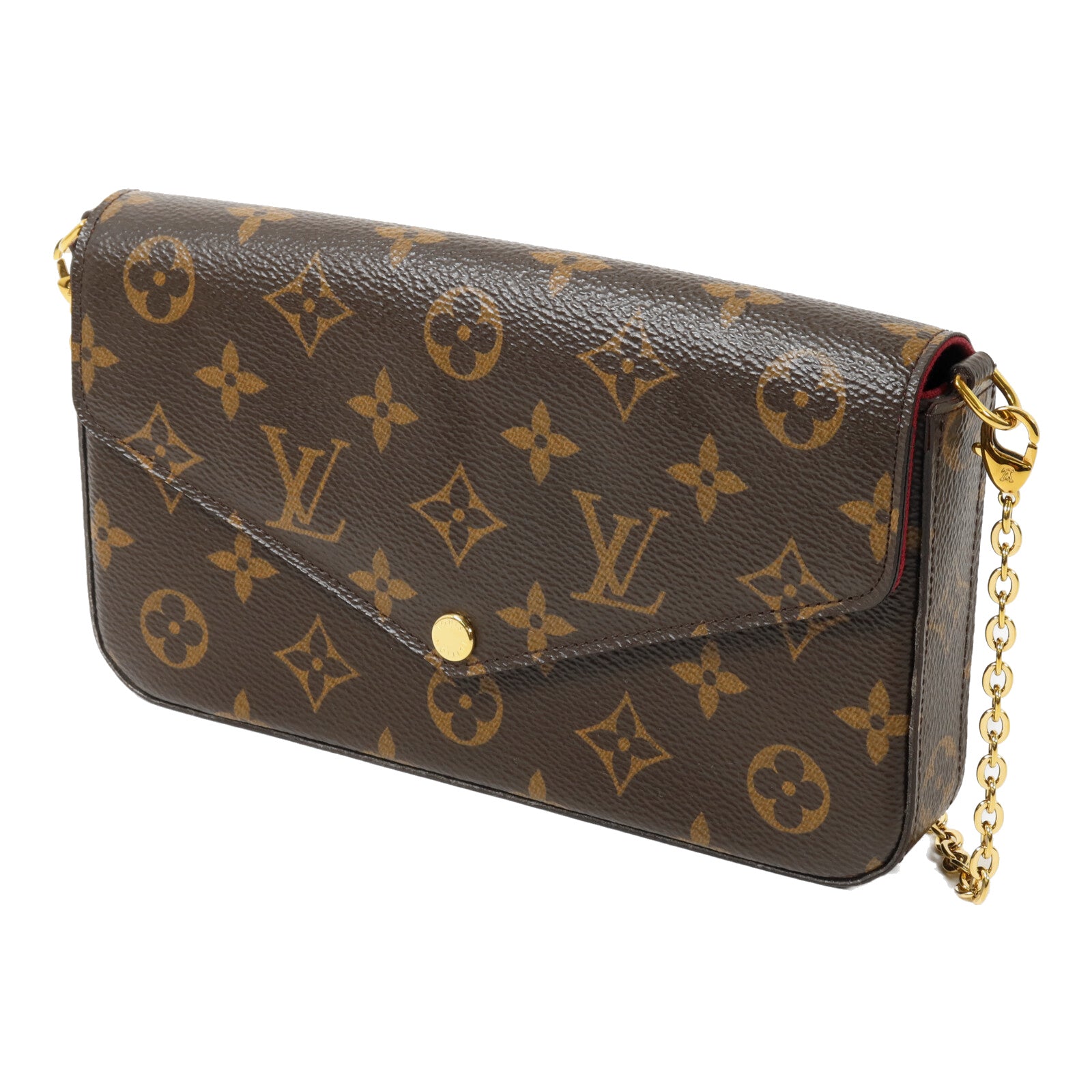 LOUIS VUITTON Monogram Felicie Pochette鏈帶肩背袋