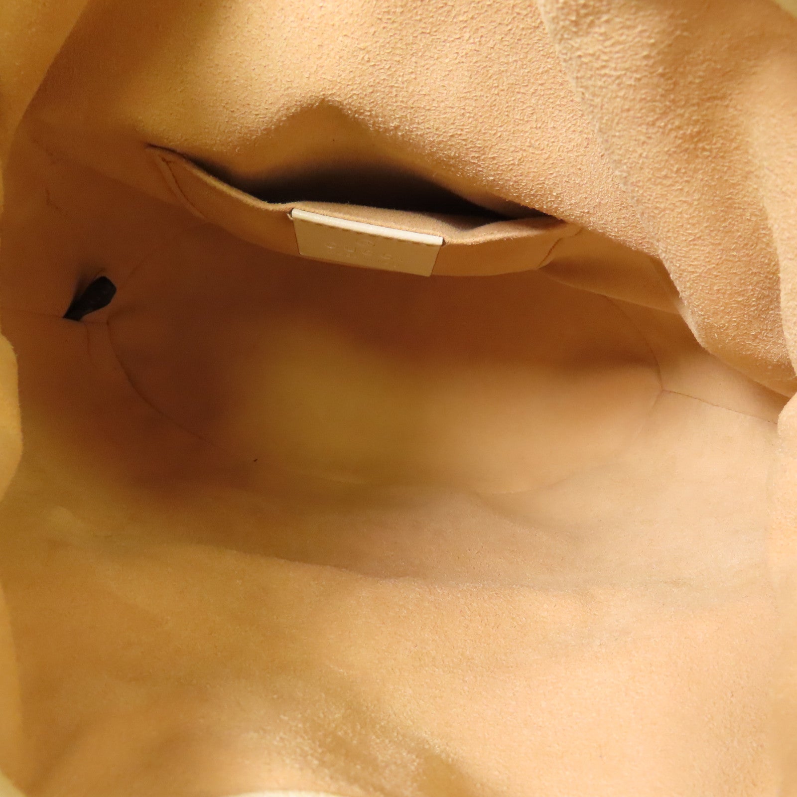 GUCCI GG GHW Shoulder Bag 602118 Calfskin Leather Brown/Beige