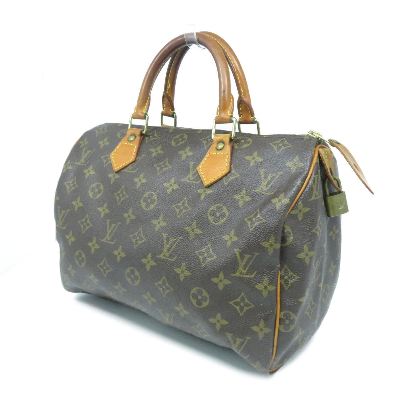 LOUIS VUITTON 【激減優惠】Monogram Speedy 30金扣手挽袋啡色
