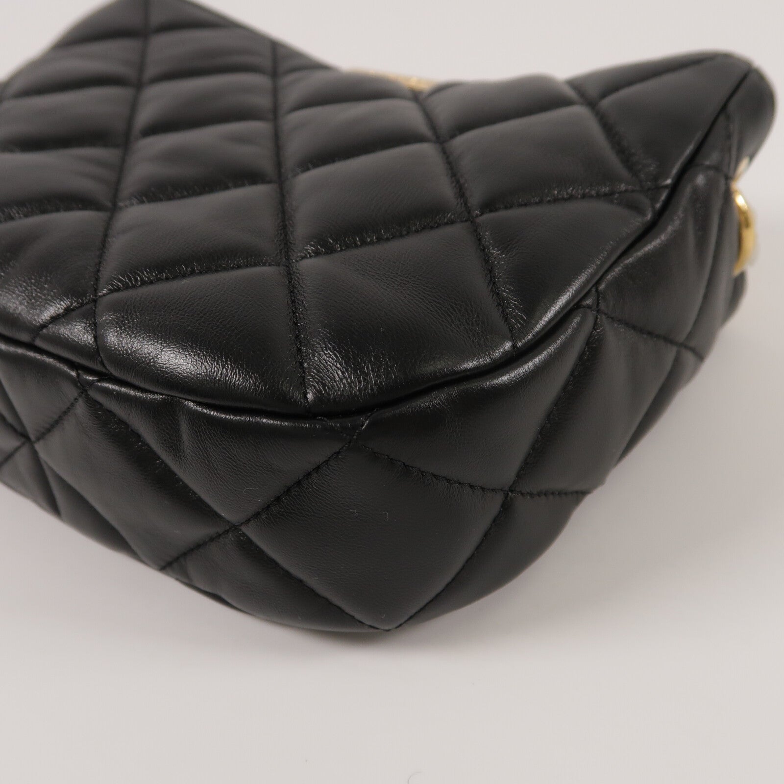CHANEL 羊皮皮革Chain Shoulder手挽肩背兩用袋