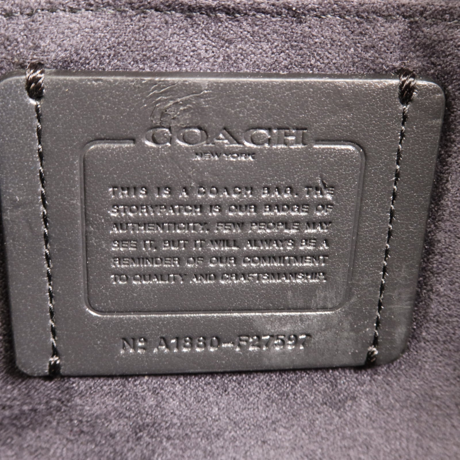 COACH 漆皮皮革/牛皮皮革2 Way Shoulder Bag金扣手挽肩背兩用袋