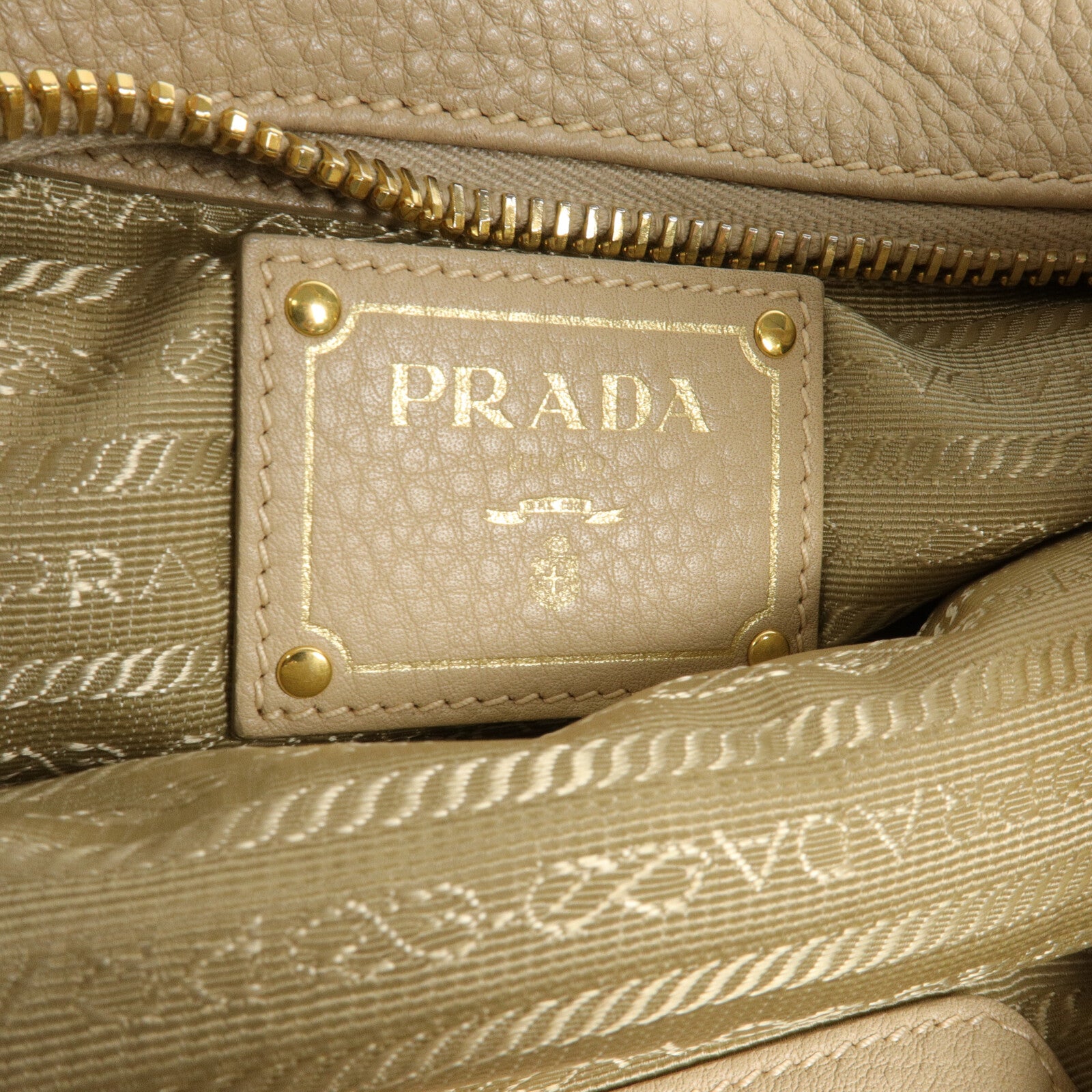 PRADA 牛皮皮革Vitello Daino Hobo Bag肩背袋