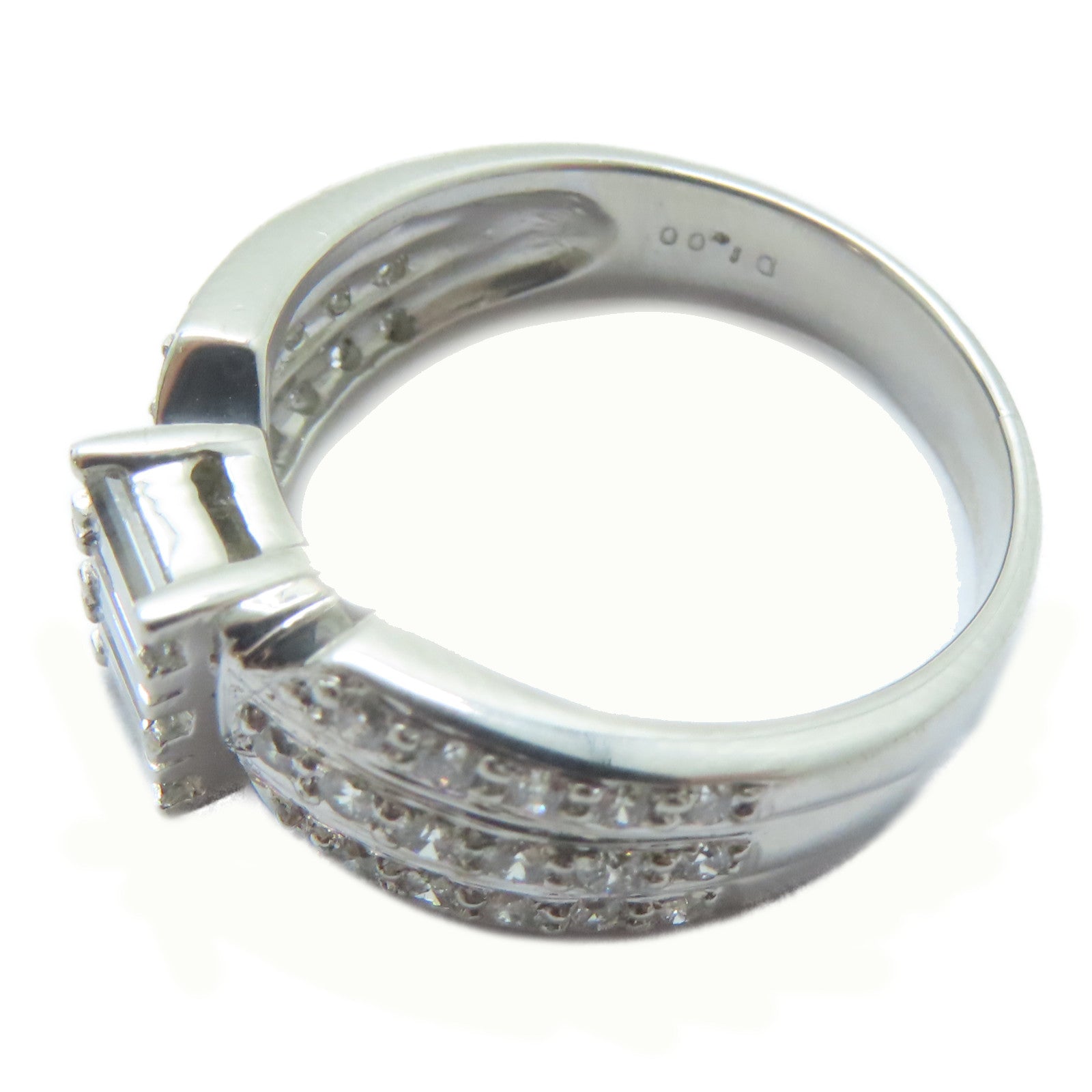 JEWELRY 【激減優惠】PT900鉑金Diamond Ring 1.00ct鑽石戒指US#7.75