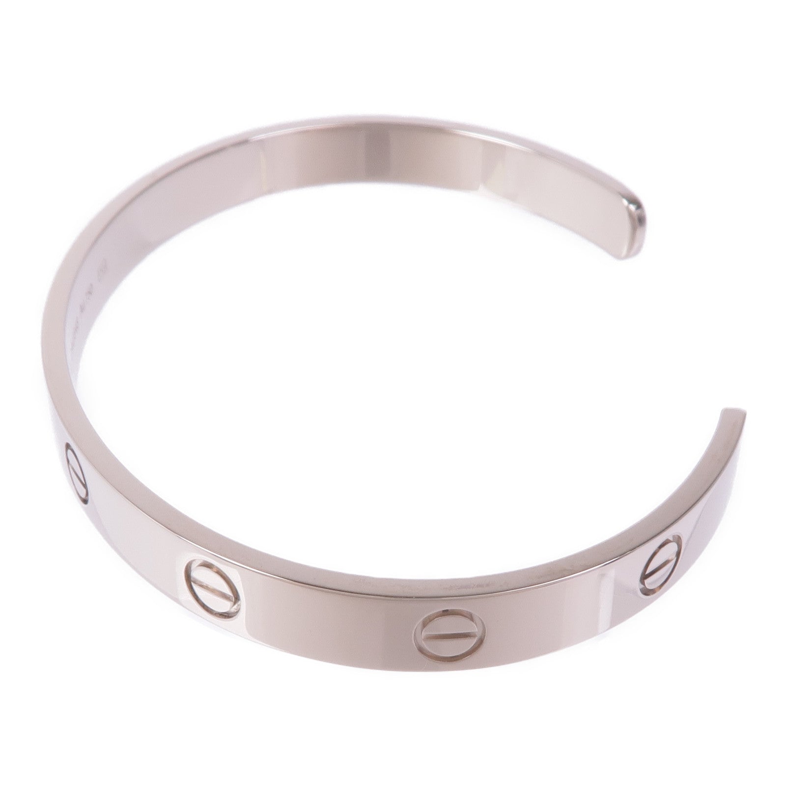 CARTIER 18K白金Love Bracelet手鐲Cartier#19