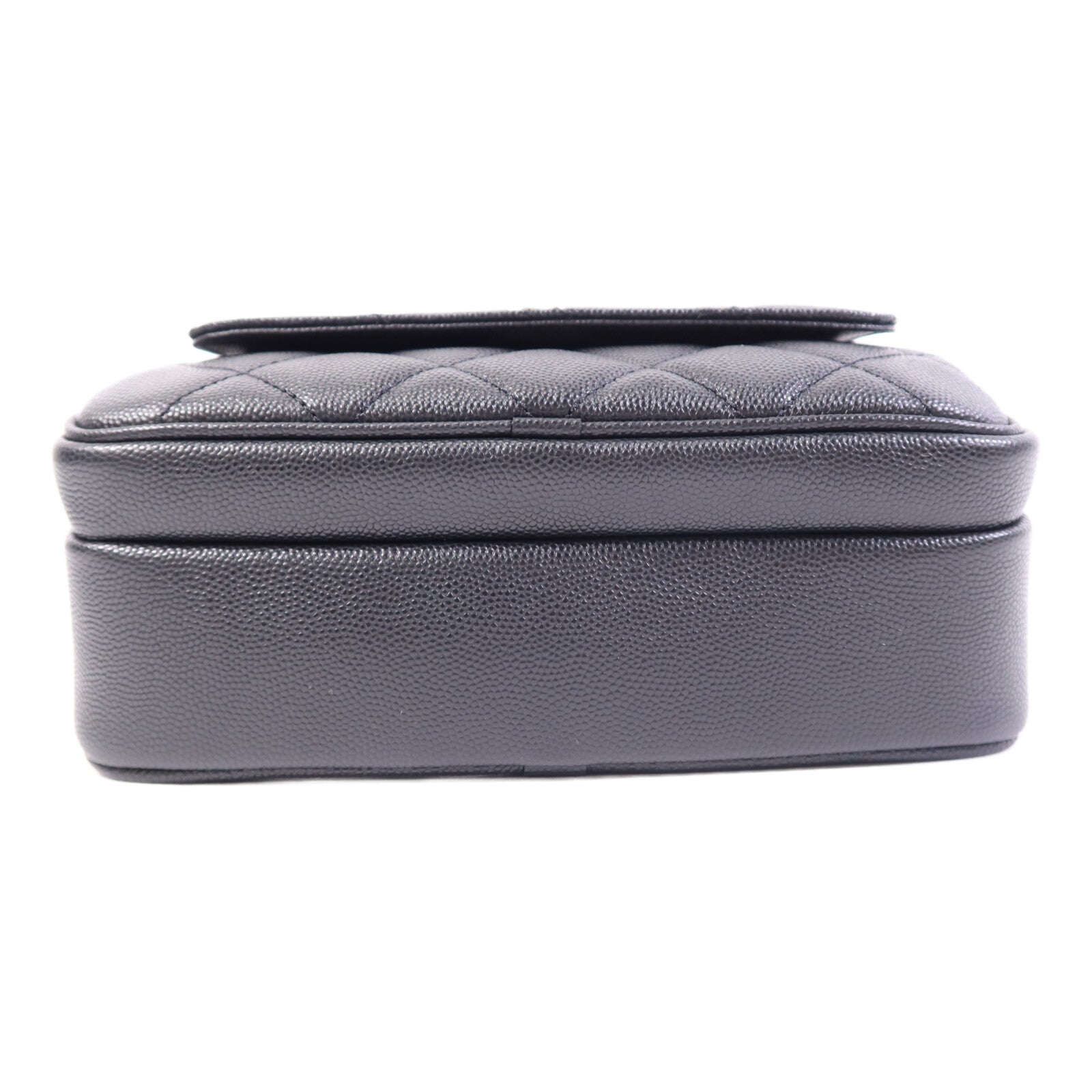 CHANEL 牛皮皮革Waist Bag金扣鏈帶腰包