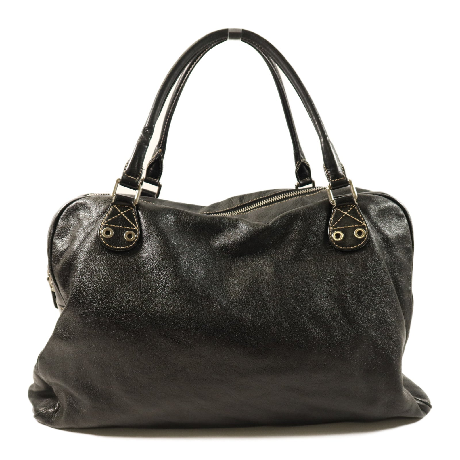 GUCCI Hysteria皮革Duffle Bag銀扣肩背袋