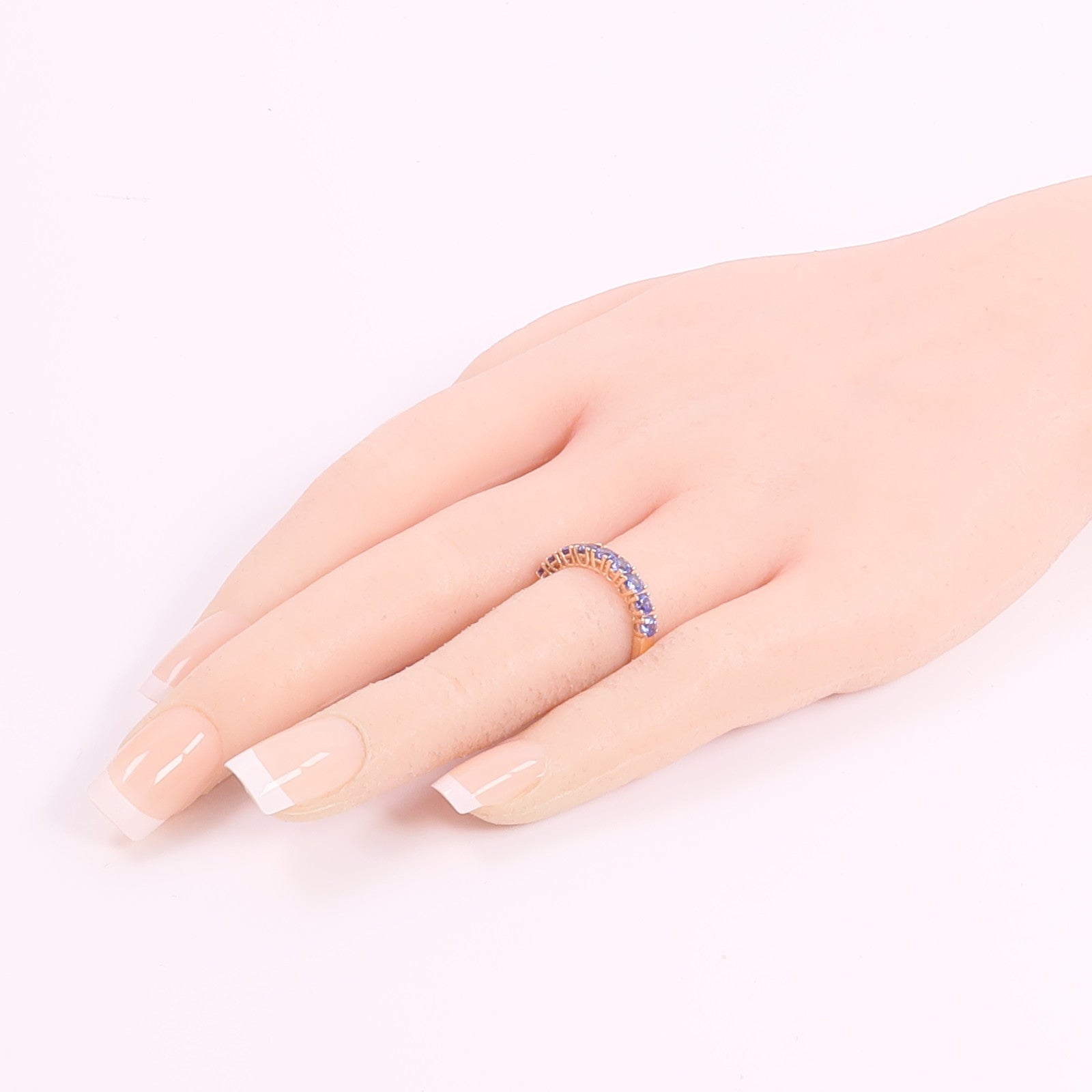 JEWELRY 18K玫瑰金Sapphire Ring藍寶石戒指