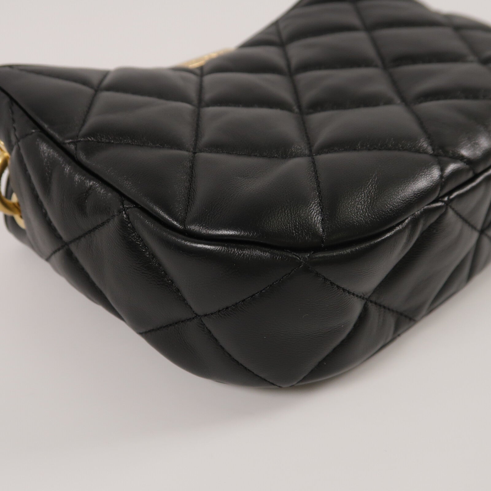 CHANEL 羊皮皮革Chain Shoulder手挽肩背兩用袋