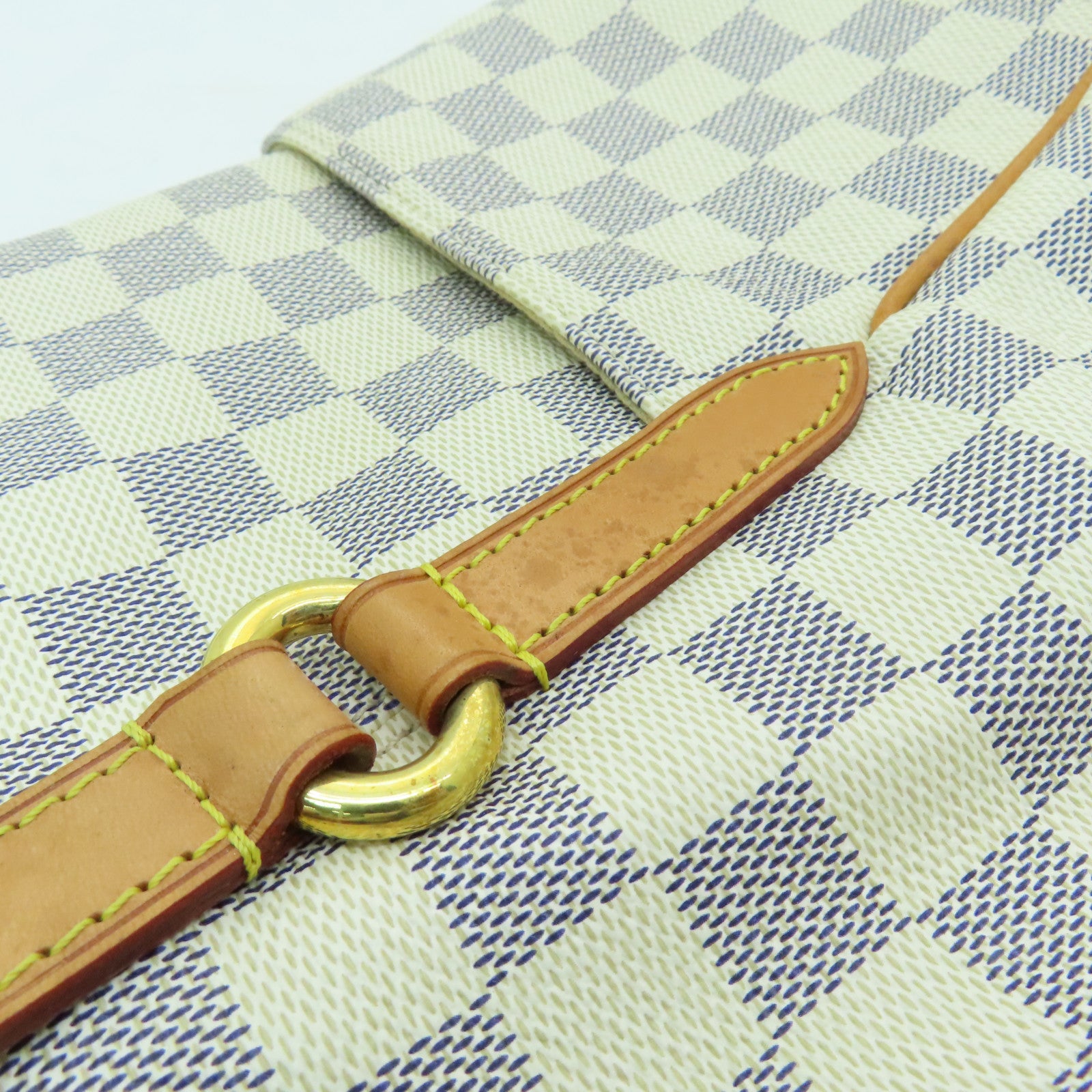 LOUIS VUITTON 【清倉大減價】Damier Totally MM金扣肩背袋米白色