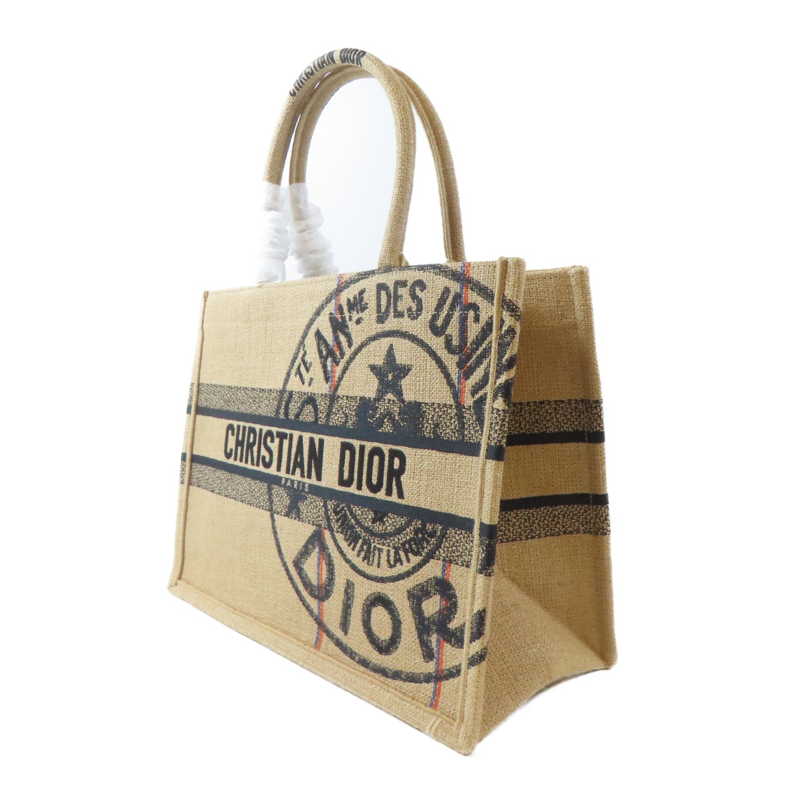 Dior 麻質Book Tote Bag 手挽袋啡色