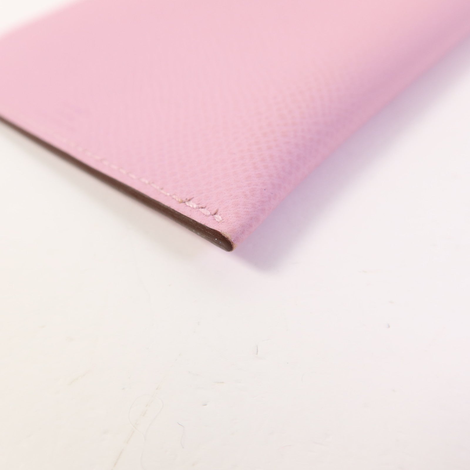 HERMES Epsom皮革Passpart Case銀扣護照套Mauve Sylvestre