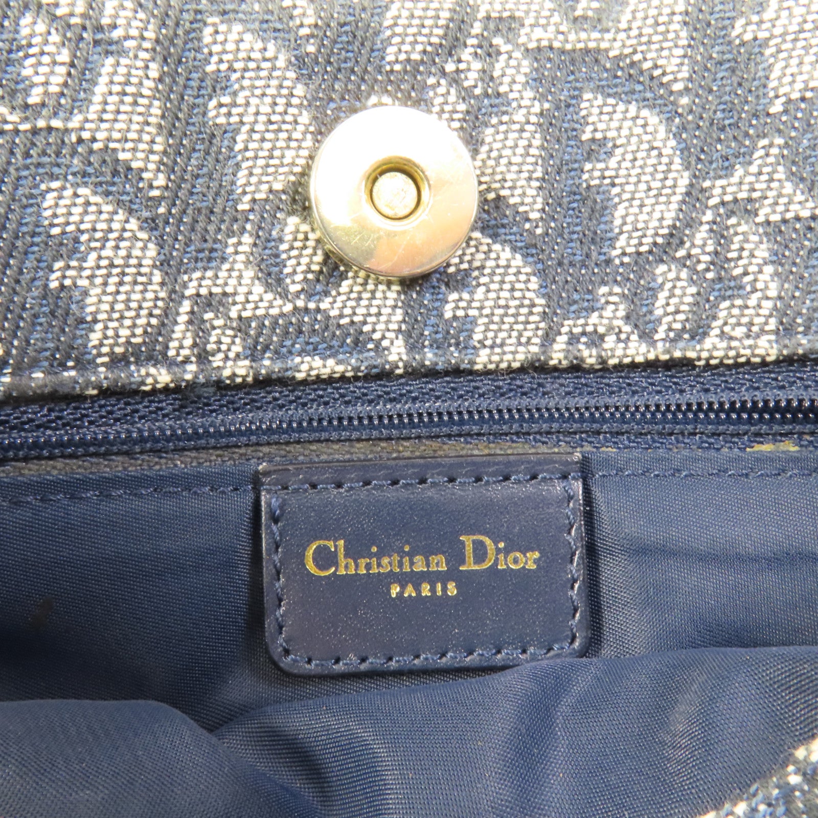 Dior 帆布Tote Bag金扣手挽袋