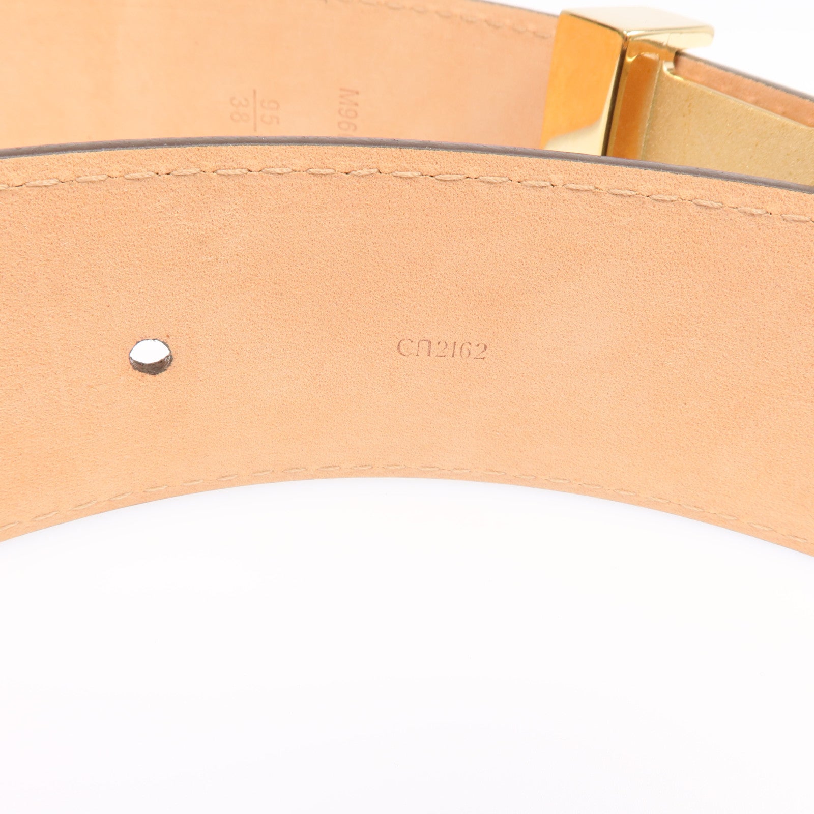 LOUIS VUITTON Monogram Belt金扣皮帶