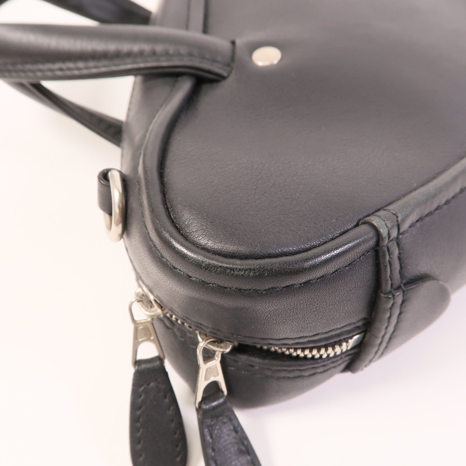 BALENCIAGA 牛皮皮革Triangle Duffle XS銀扣手挽肩背兩用袋