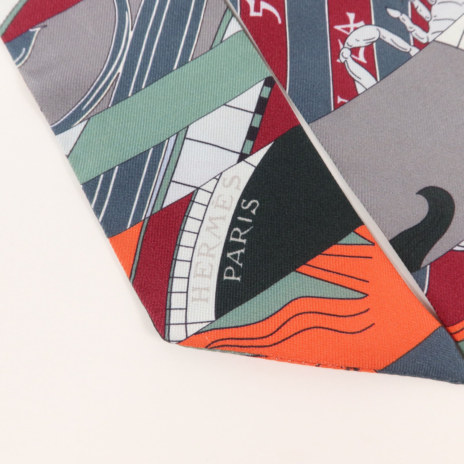 HERMES 絲質Twilly絲巾