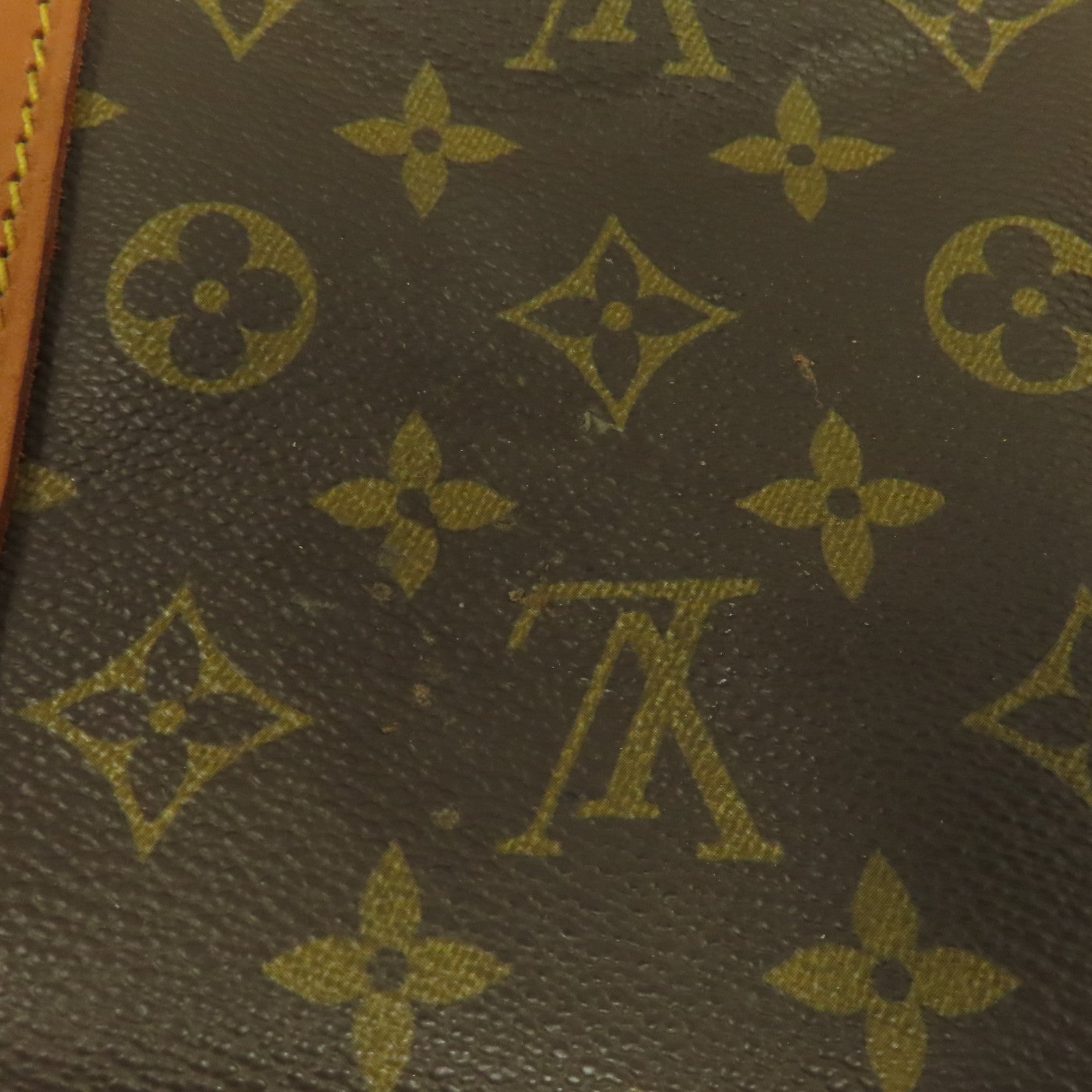 LOUIS VUITTON Monogram Keepall 55金扣波士頓包啡色