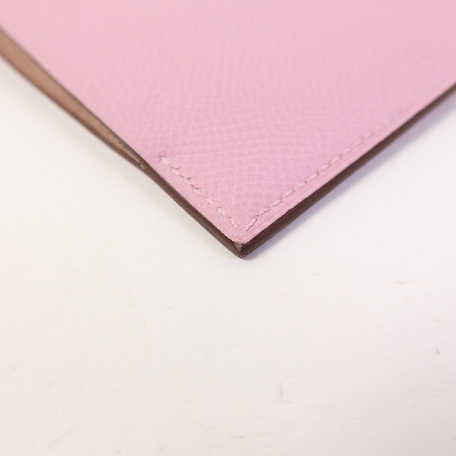 HERMES Epsom皮革Passpart Case銀扣護照套Mauve Sylvestre