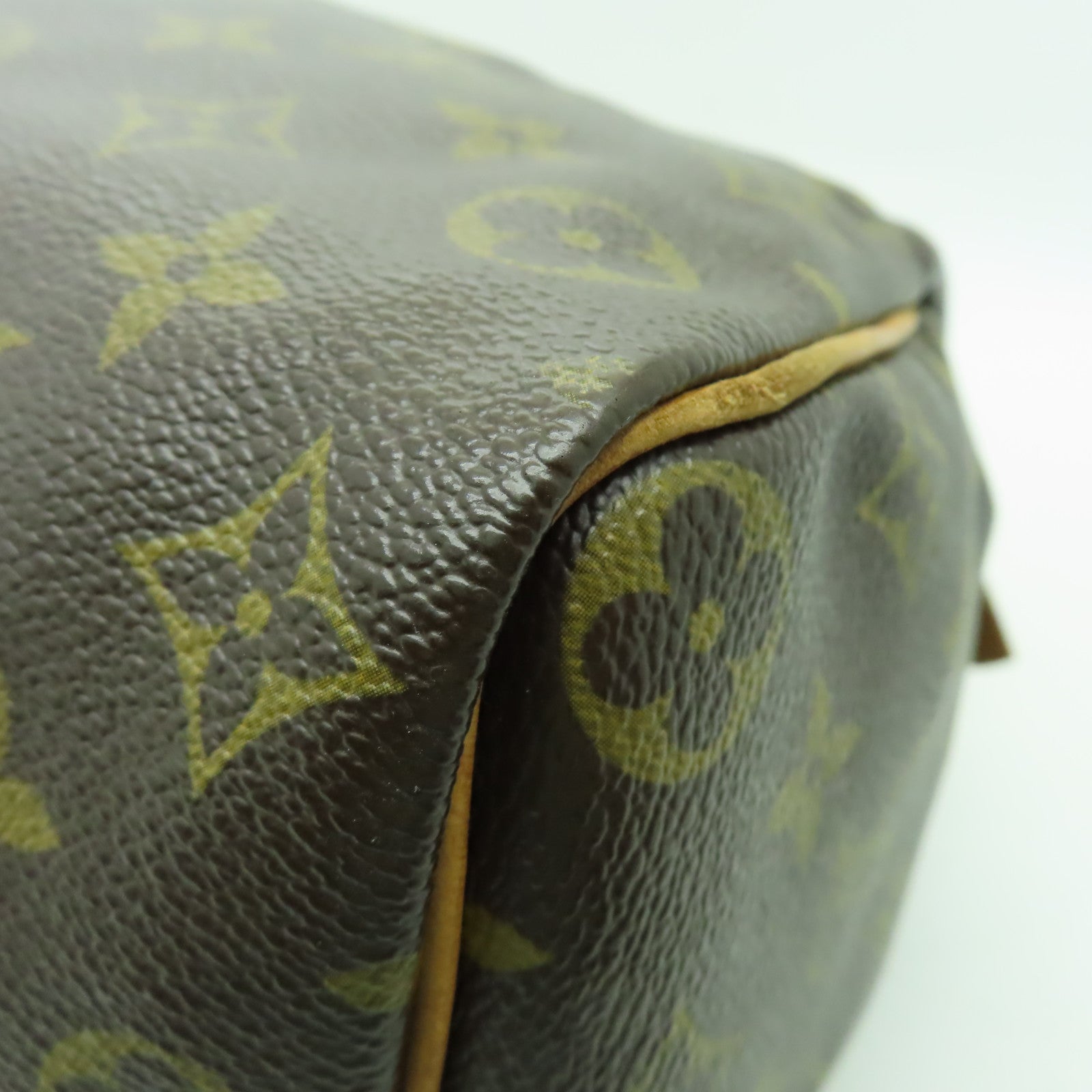 LOUIS VUITTON 【清倉大減價】Monogram Speedy 35金扣手挽袋棕色
