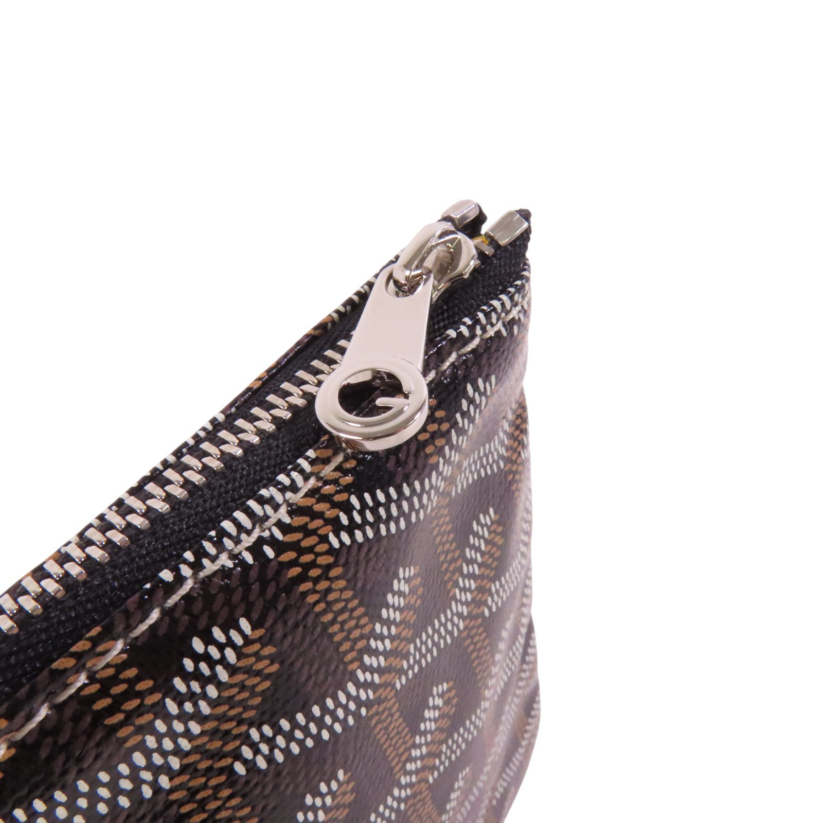 GOYARD 塗層帆布Pouch銀扣手拿包