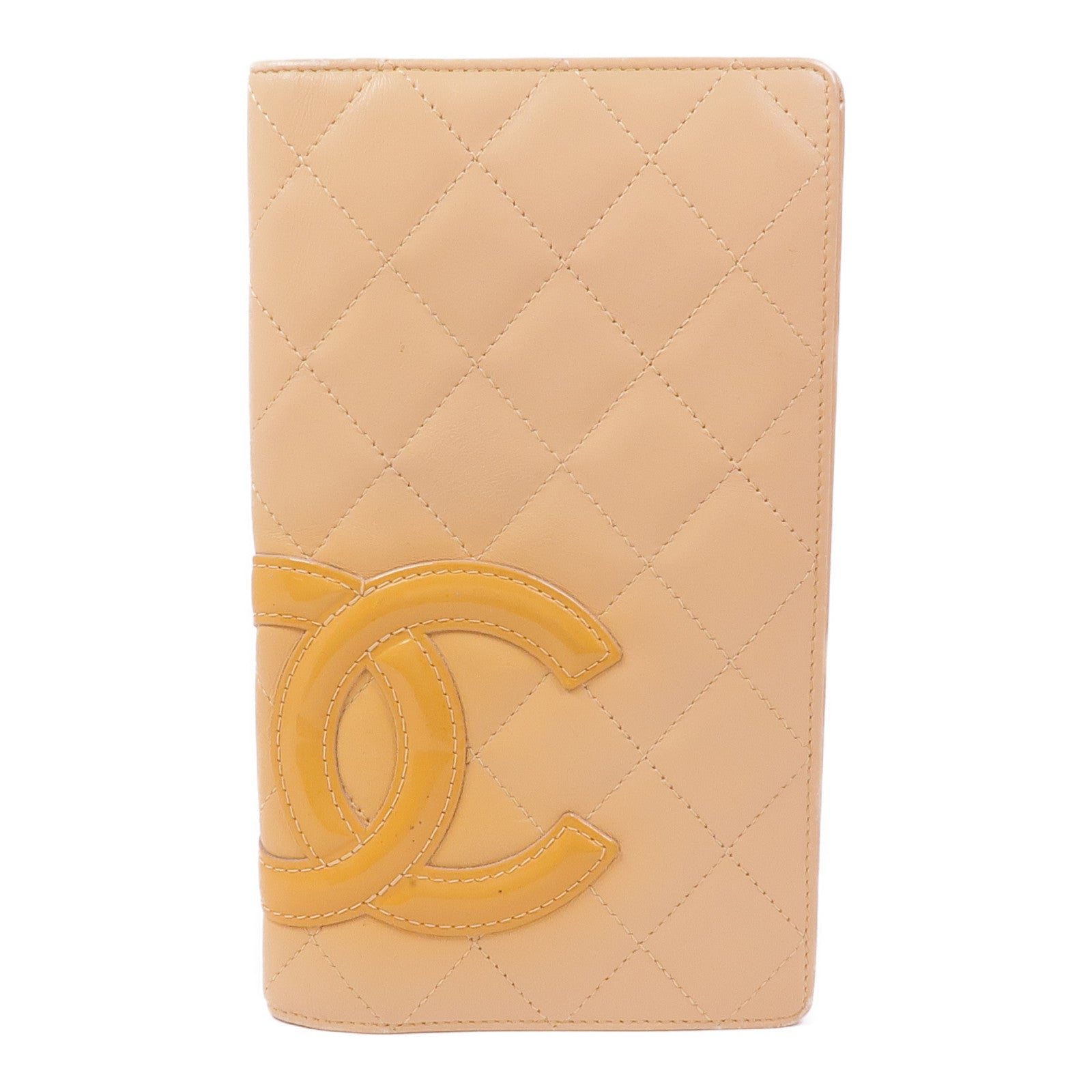CHANEL 牛皮皮革Cambon Long Wallet銀扣長錢包