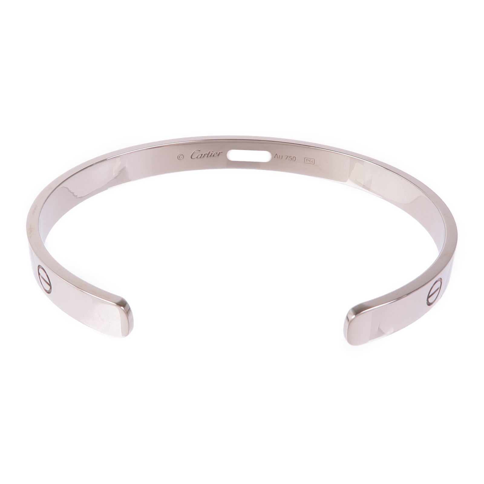 CARTIER 18K白金Love Bracelet手鐲Cartier#19