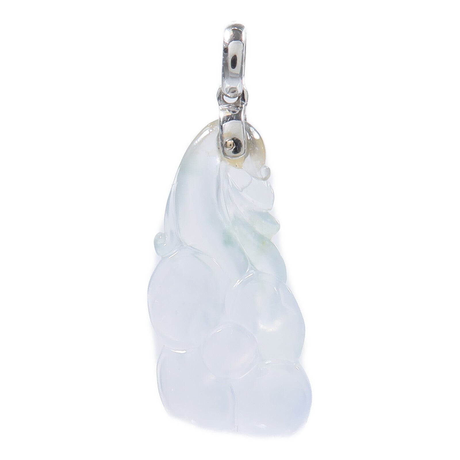 JEWELRY 18K白金Jade Pendant Top翡翠吊墜
