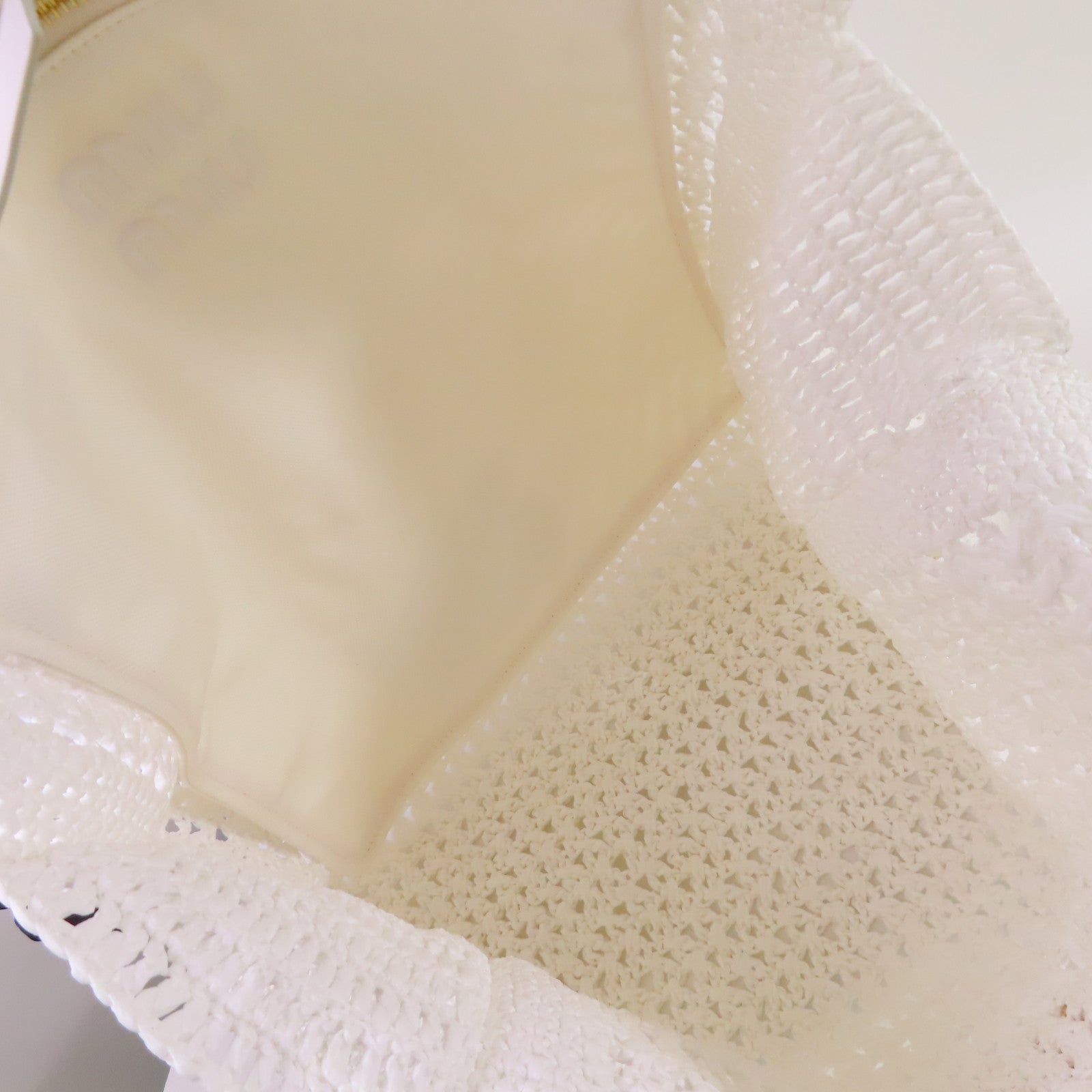 Miu Miu 【激減優惠】PVC Tote Bag金扣肩背袋白色