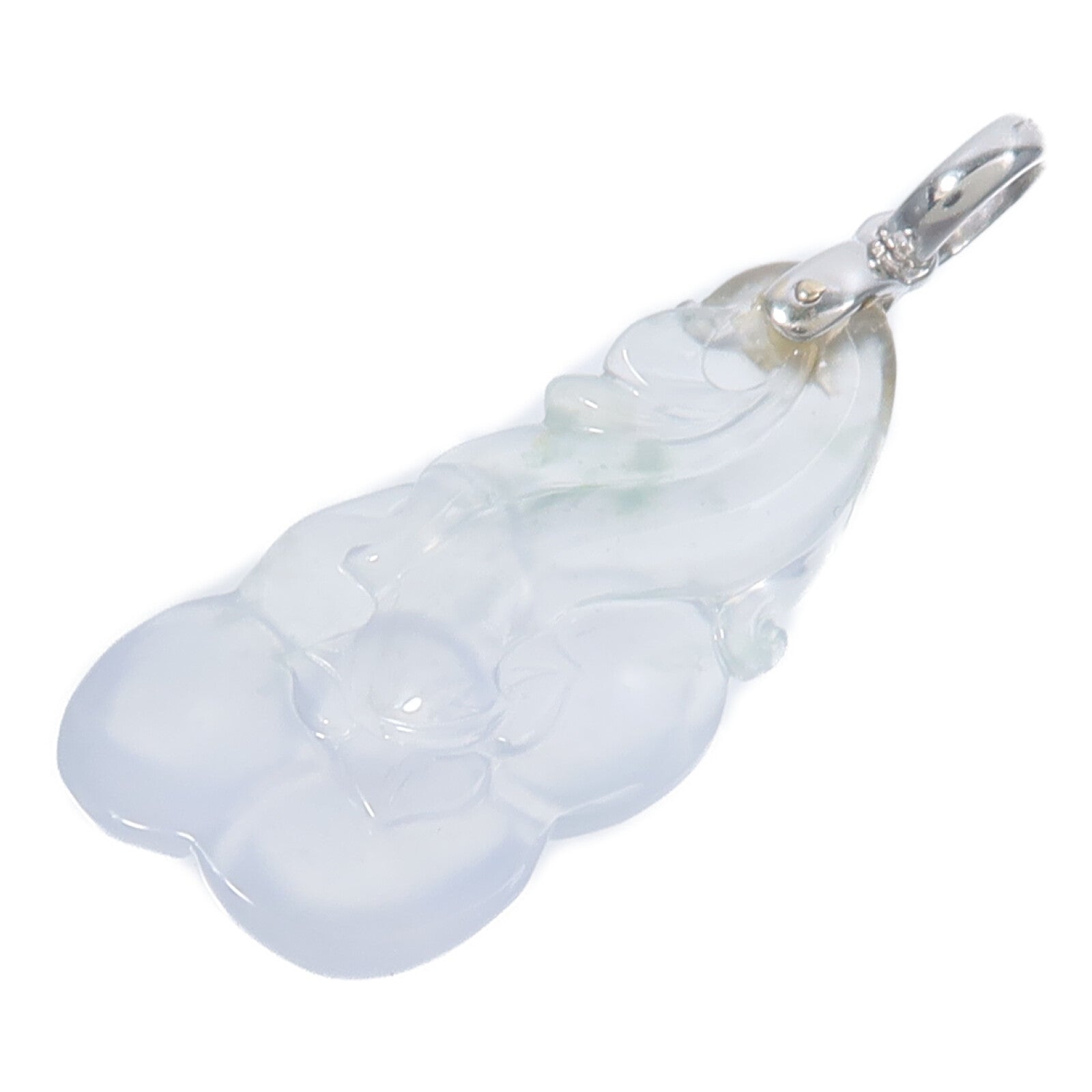 JEWELRY 18K白金Jade Pendant Top翡翠吊墜