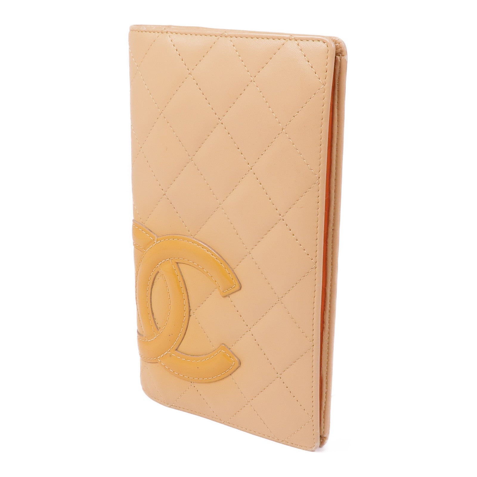 CHANEL 牛皮皮革Cambon Long Wallet銀扣長錢包