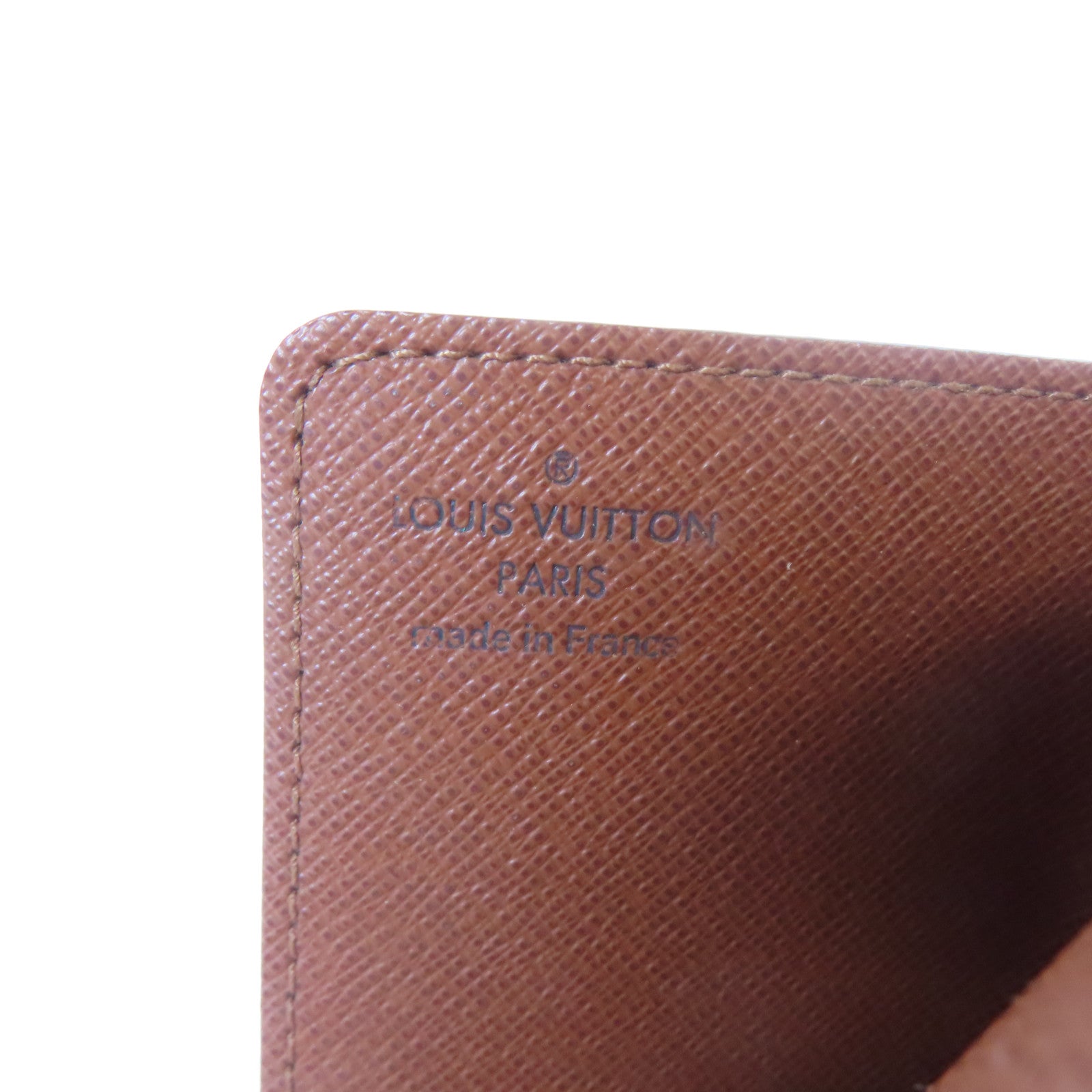 LOUIS VUITTON 【激減優惠】Monogram Porte Cartes Credit Pression Card Case金扣卡片套啡色