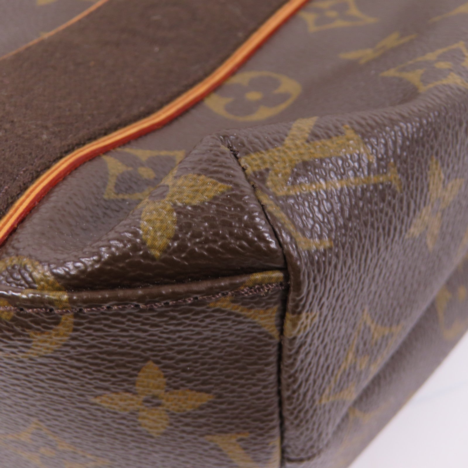 LOUIS VUITTON Monogram Cabas Beaubourg金扣手挽袋啡色