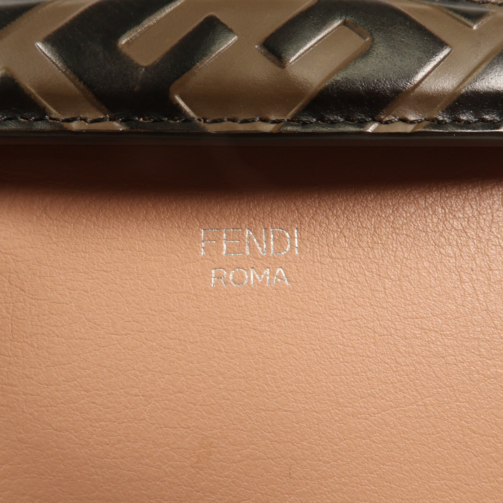 FENDI 牛皮皮革By The Way銀扣手挽肩背兩用袋