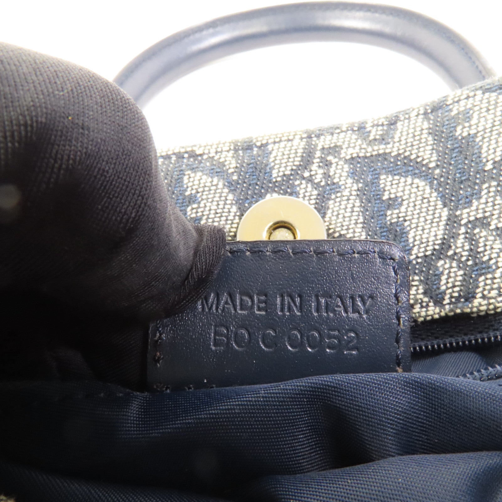 Dior 帆布Tote Bag金扣手挽袋