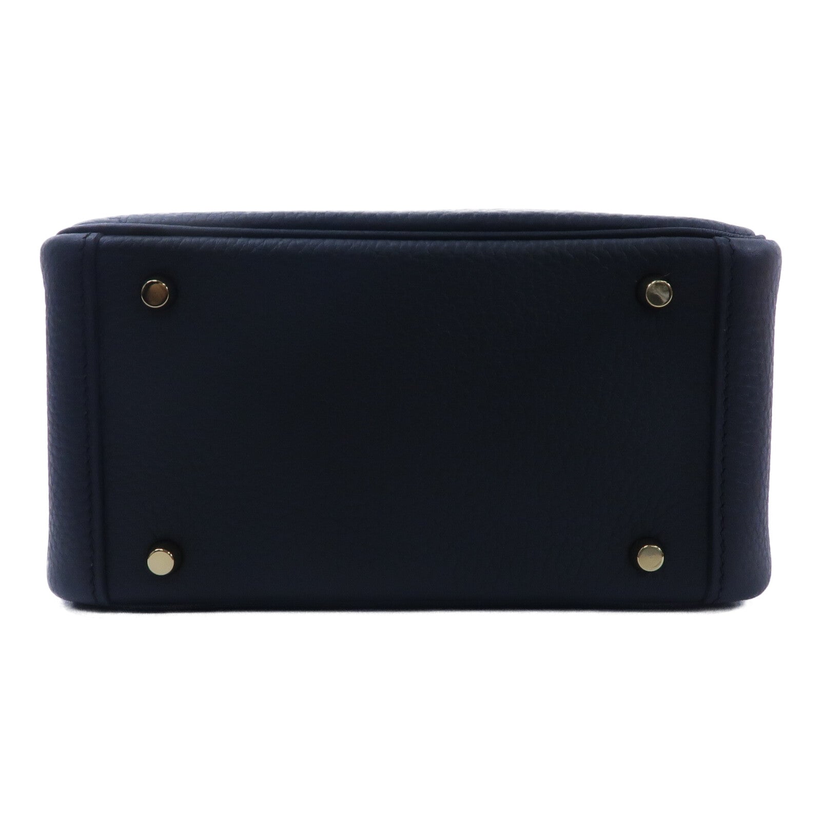 HERMES Clemence皮革Mini Lindy手挽肩背兩用袋Noir