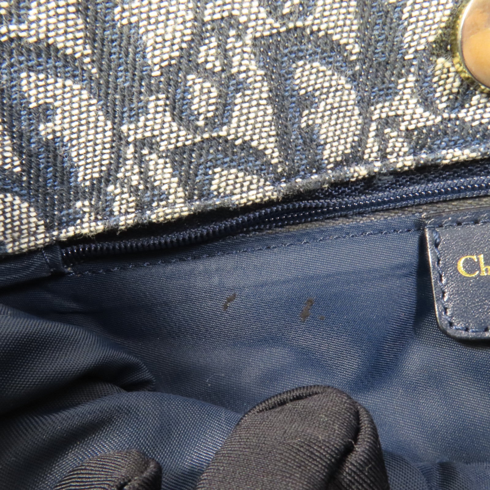 Dior 帆布Tote Bag金扣手挽袋