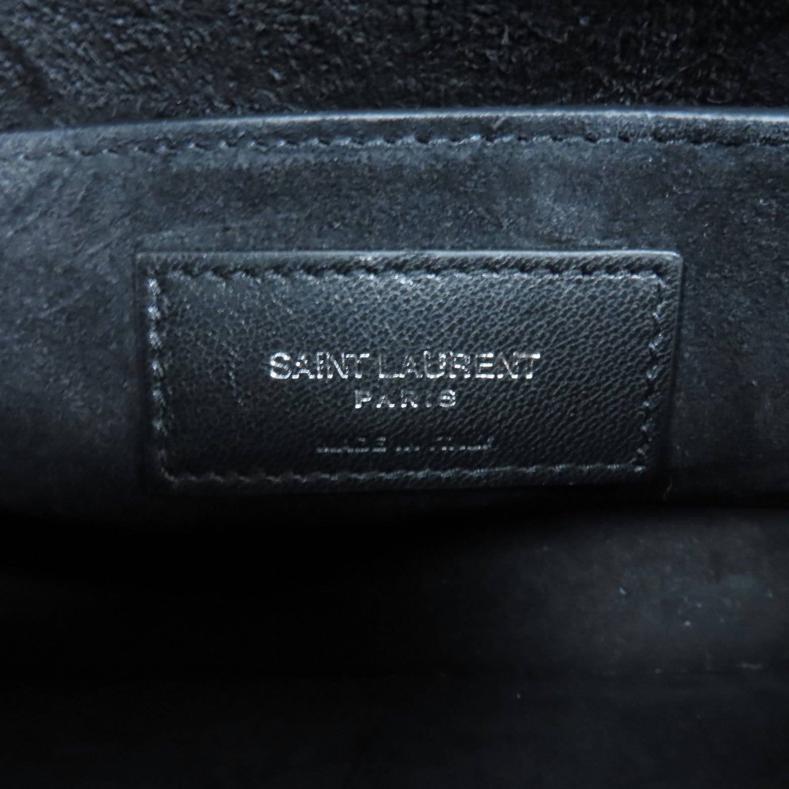 SAINT LAURENT 牛皮皮革Sunset Medium銀扣鏈帶肩背袋黑色