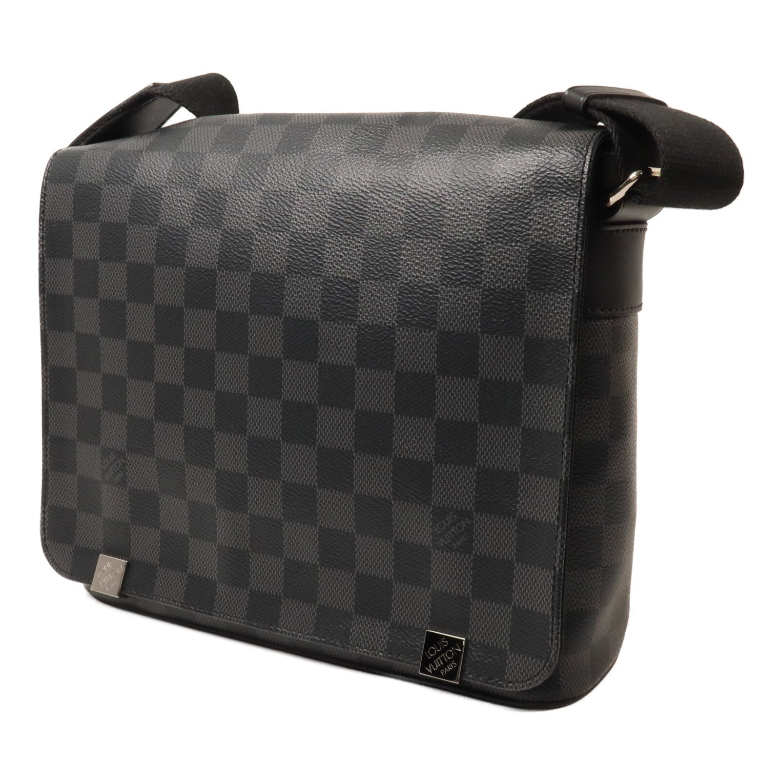LOUIS VUITTON Damier Graphite Distrist PM肩背袋