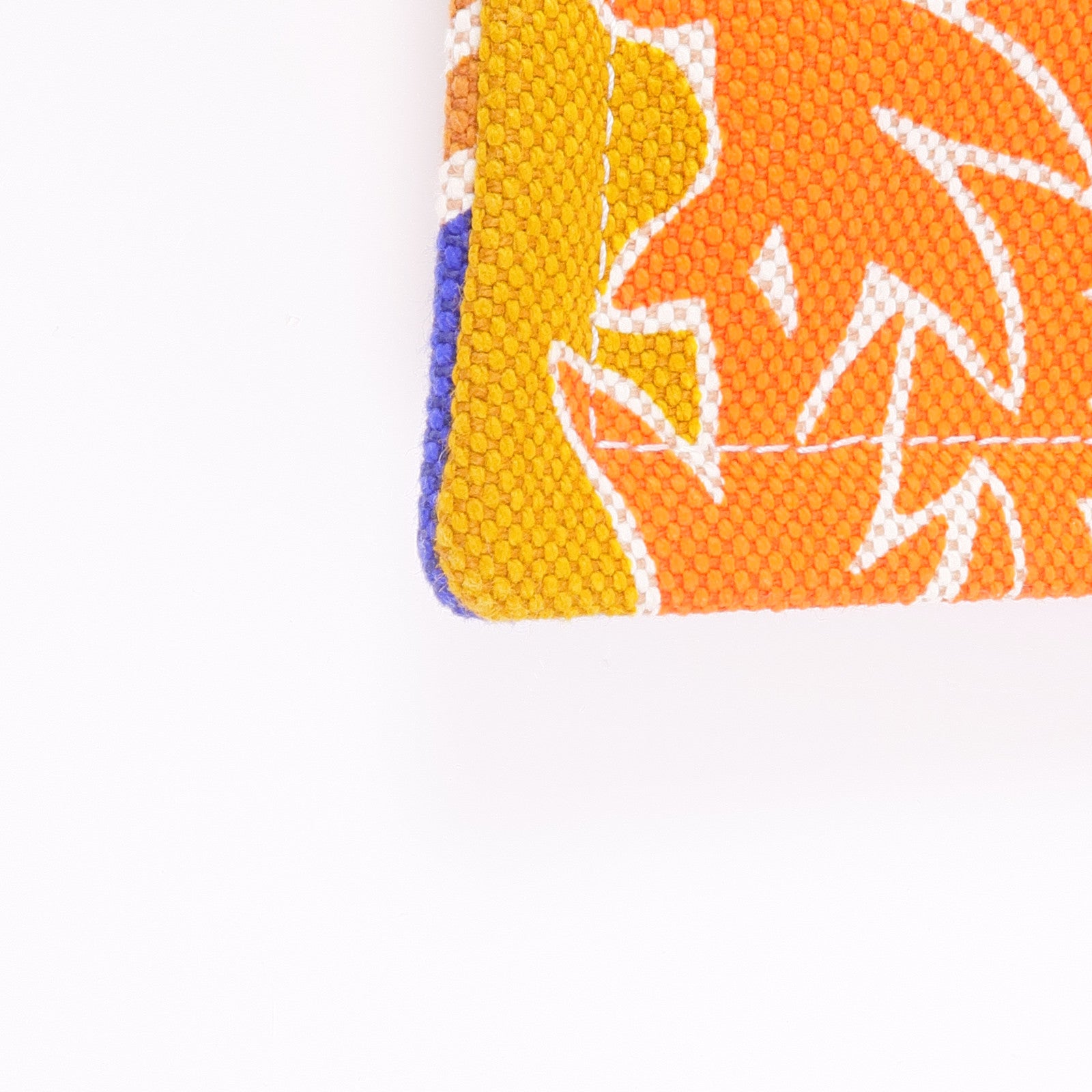 HERMES 帆布Le Bel Oasis Case銀扣手拿包