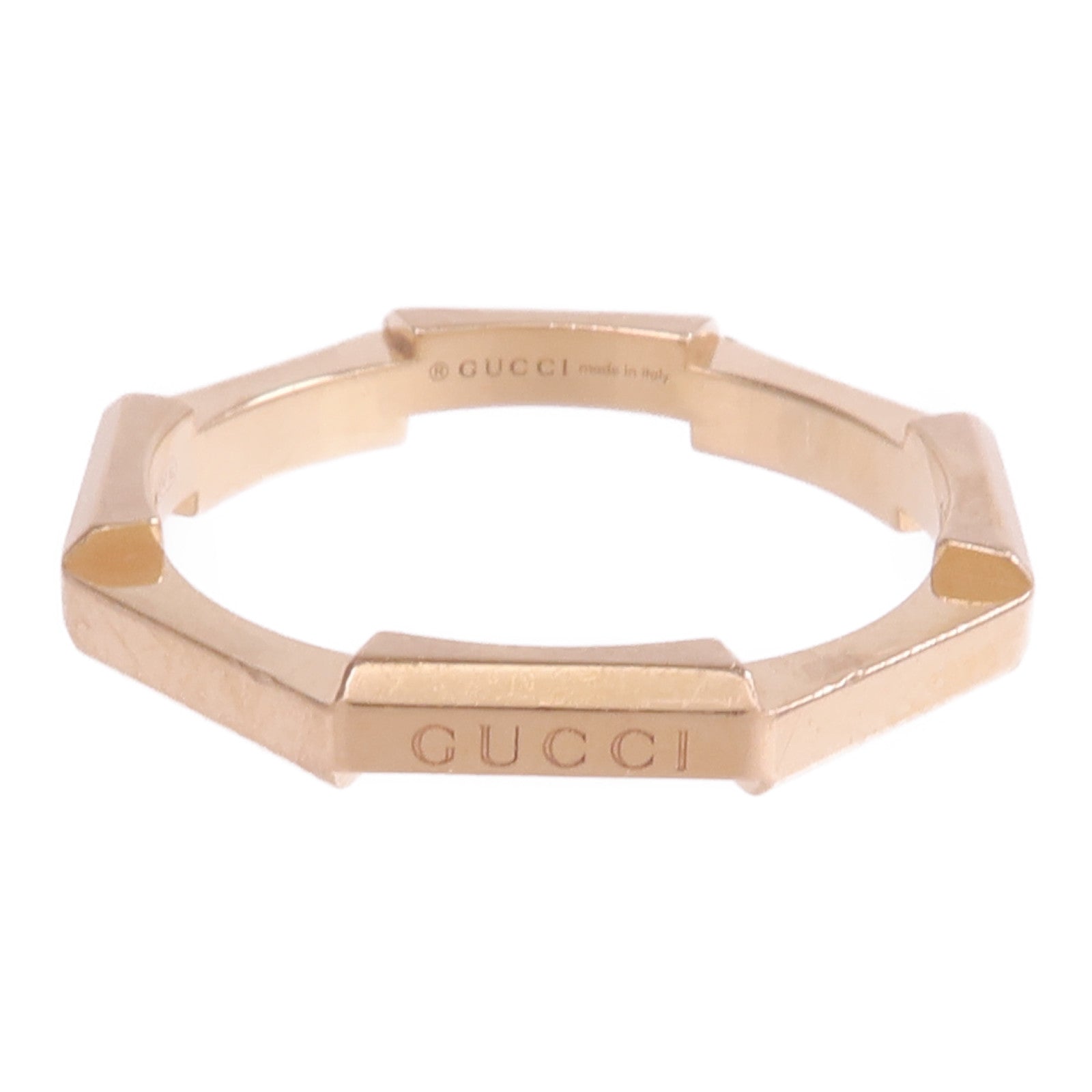 GUCCI 18K玫瑰金Link To Love Ring戒指