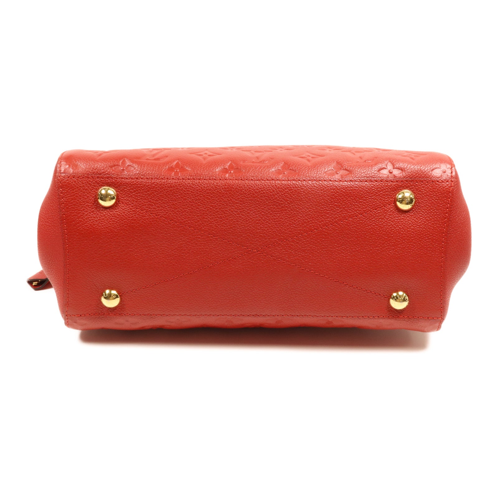 LOUIS VUITTON Monogram Empreinte Montaigne MM金扣肩背袋