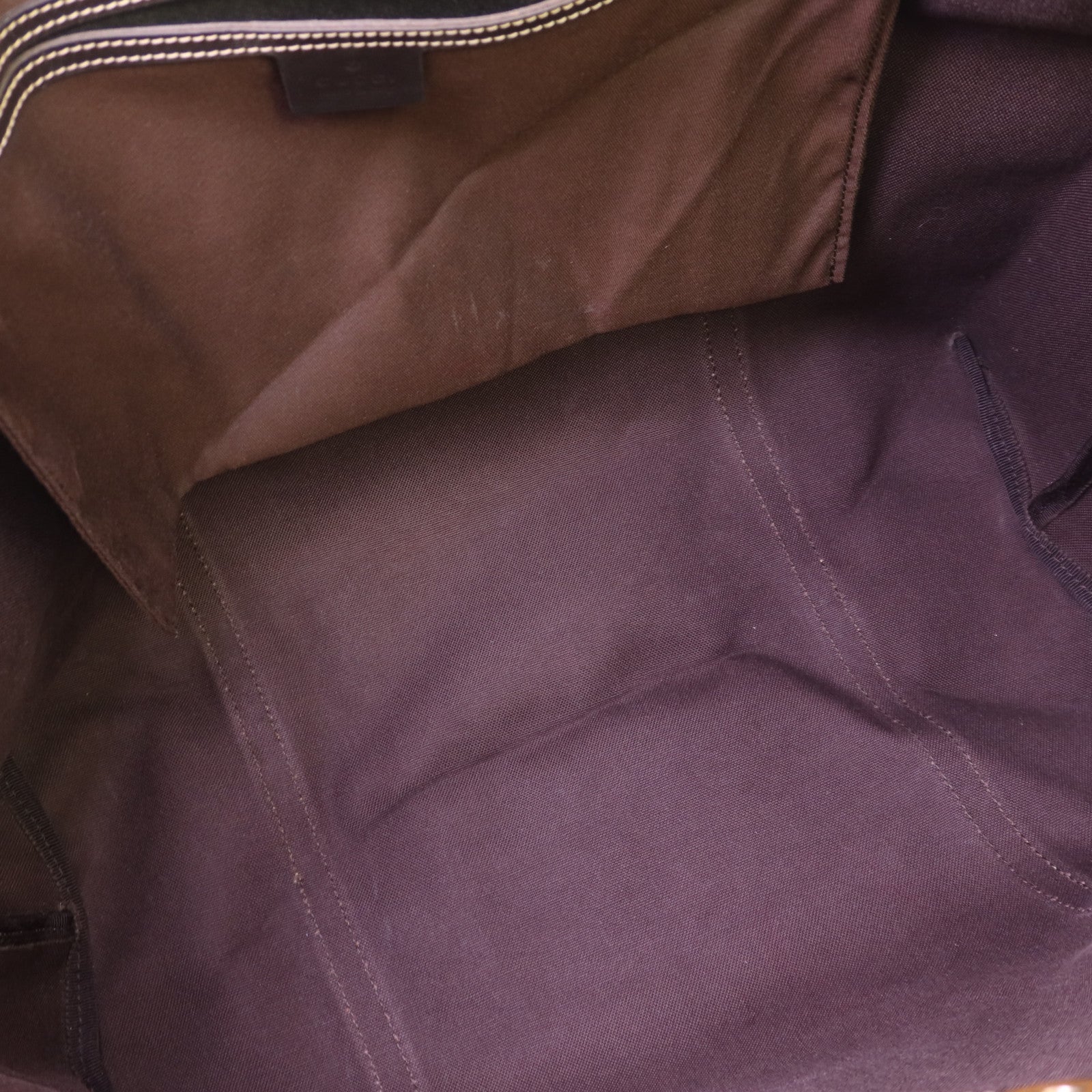 GUCCI 塗層帆布Tote Bag金扣肩背袋