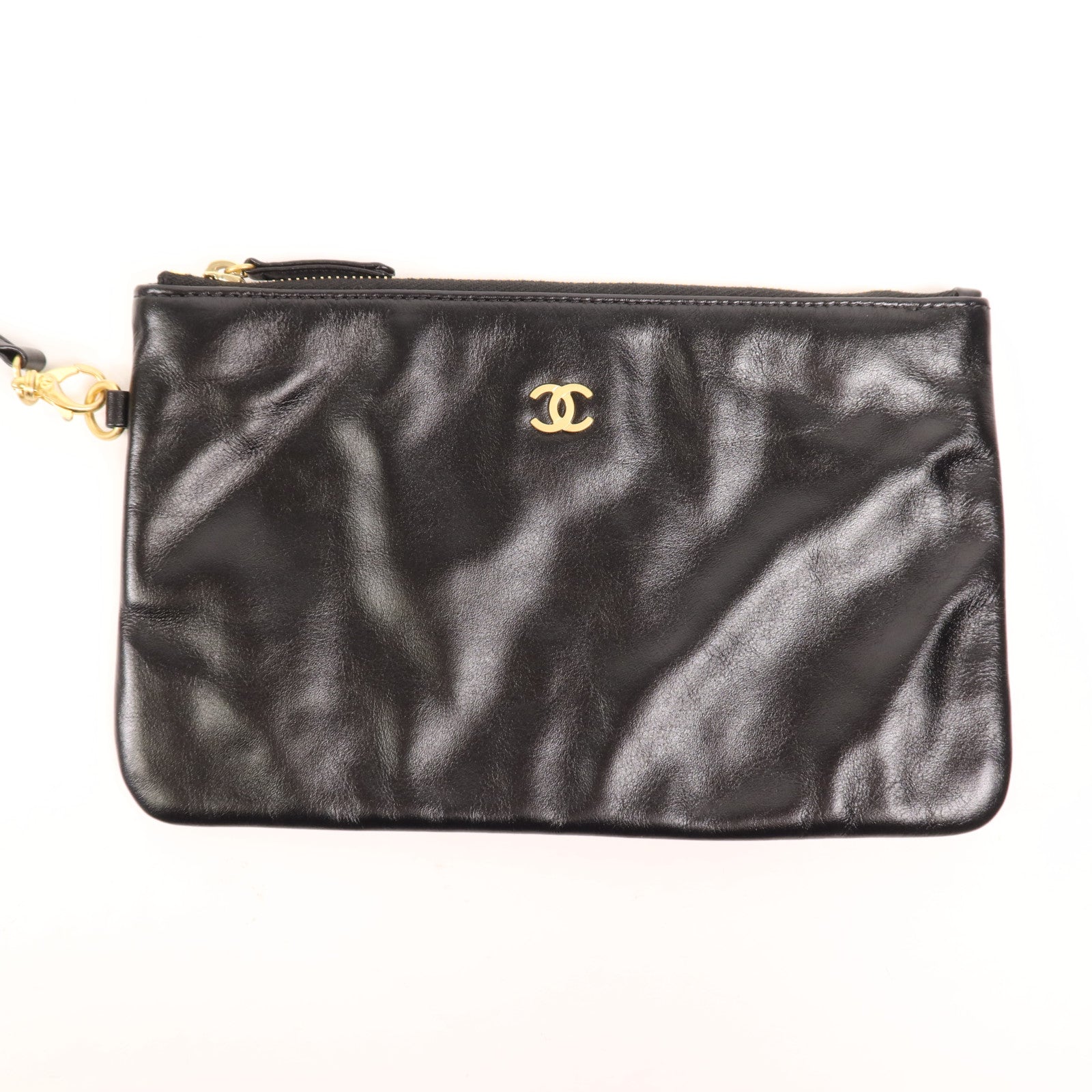 CHANEL 牛皮皮革Chanel 22 Medium金扣鏈帶肩背袋
