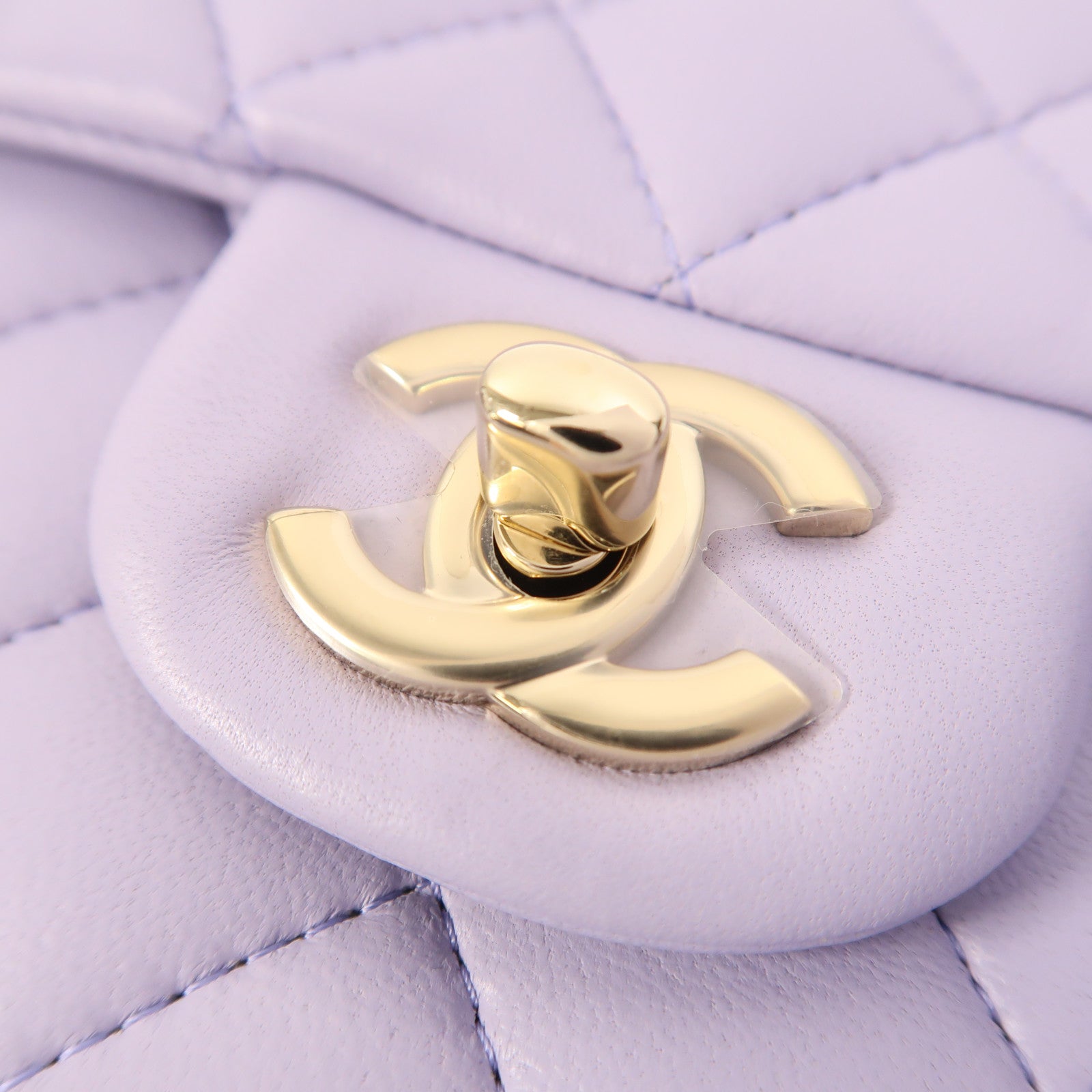 CHANEL 羊皮皮革Mini Flap Bag With Top Handle金扣手挽肩背兩用袋